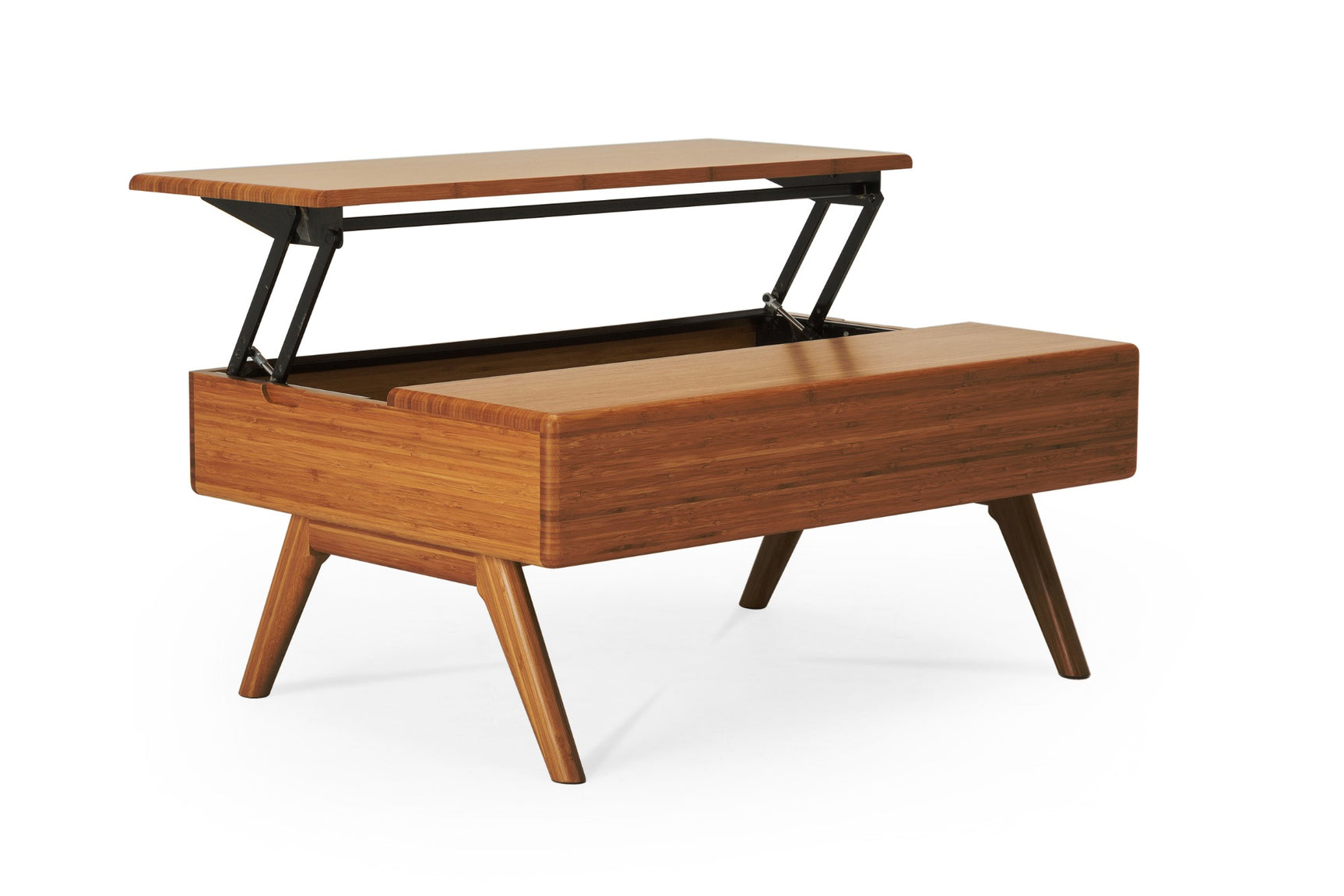 Rhody Solid Moso Bamboo Lift-Top Storage Coffee Table