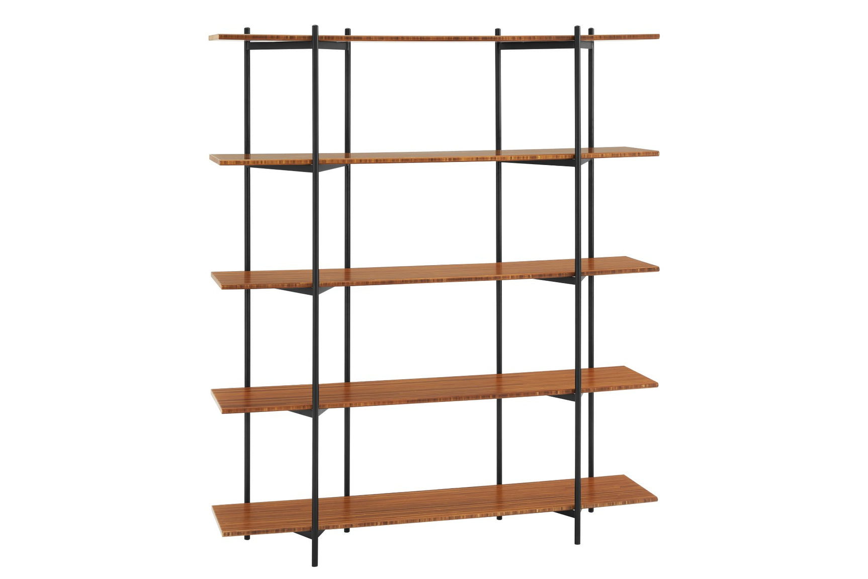 Studio Plus Solid Bamboo Metal Shelf