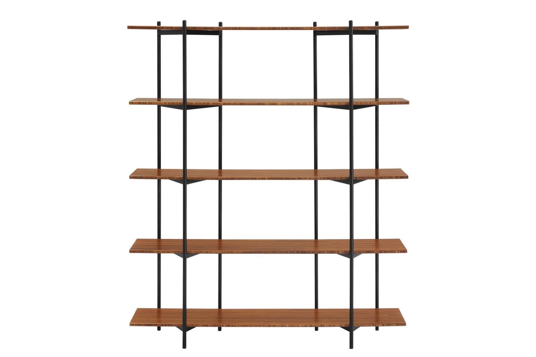 Studio Plus Solid Bamboo Metal Shelf