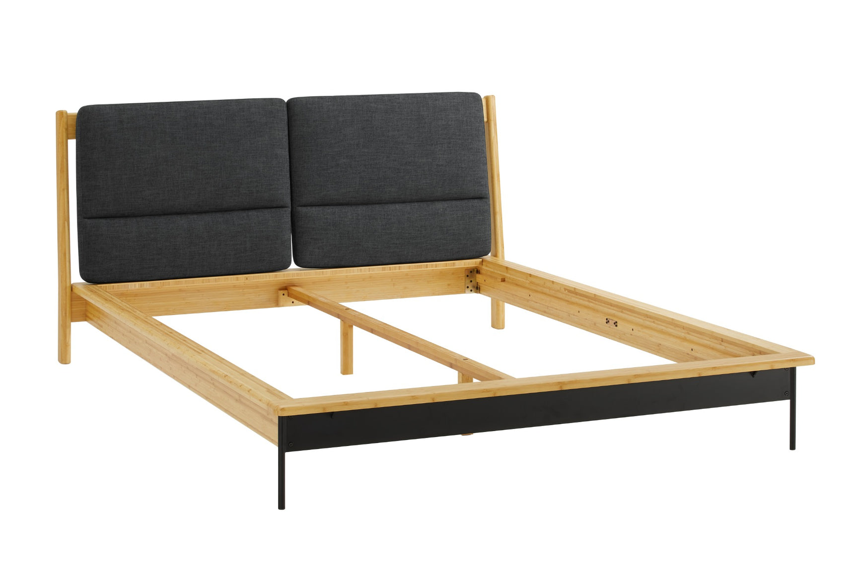 Santa Cruz Fabric Upholstered Bamboo Bed Frame