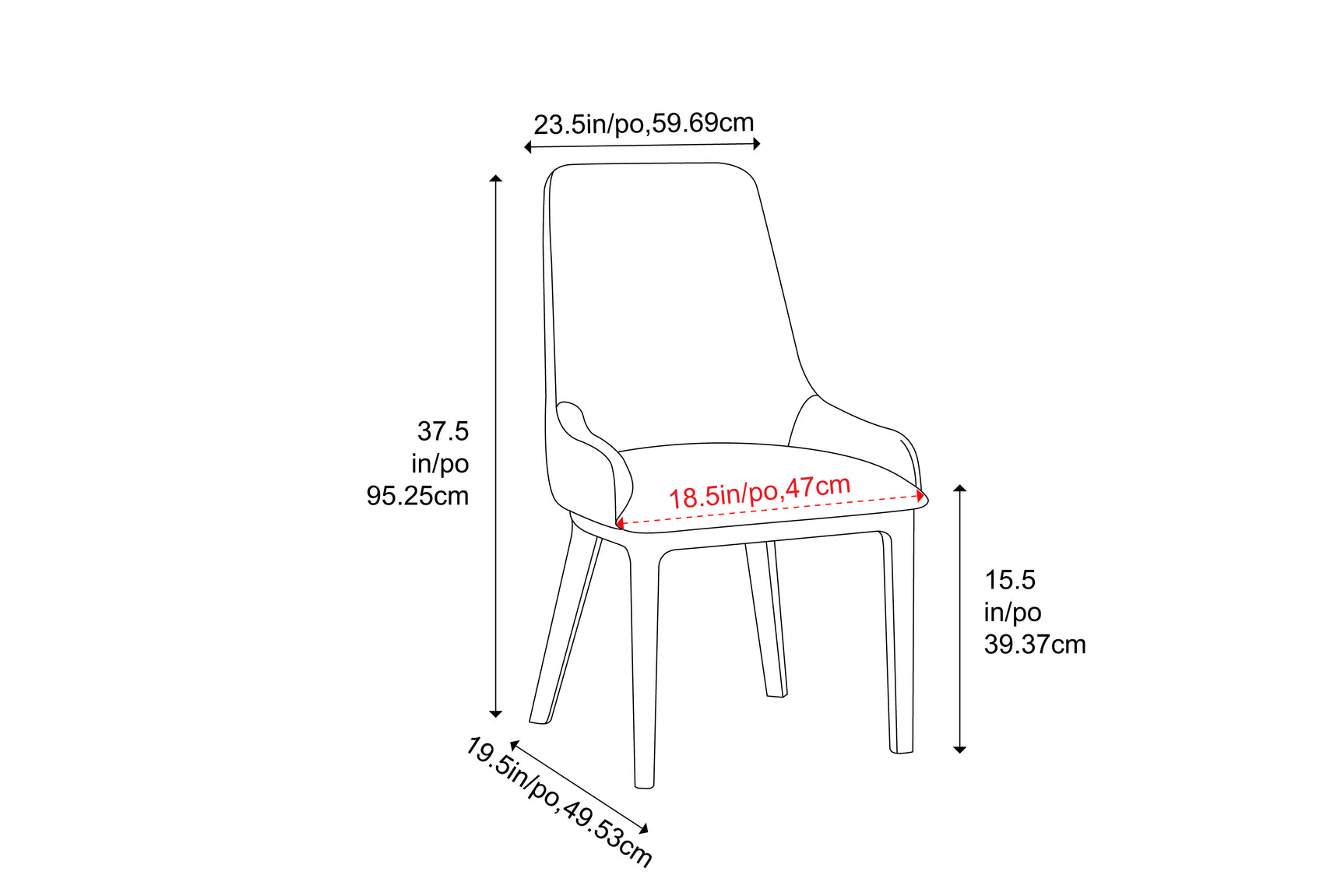 Sofie Solid Moso Bamboo Dining Chair