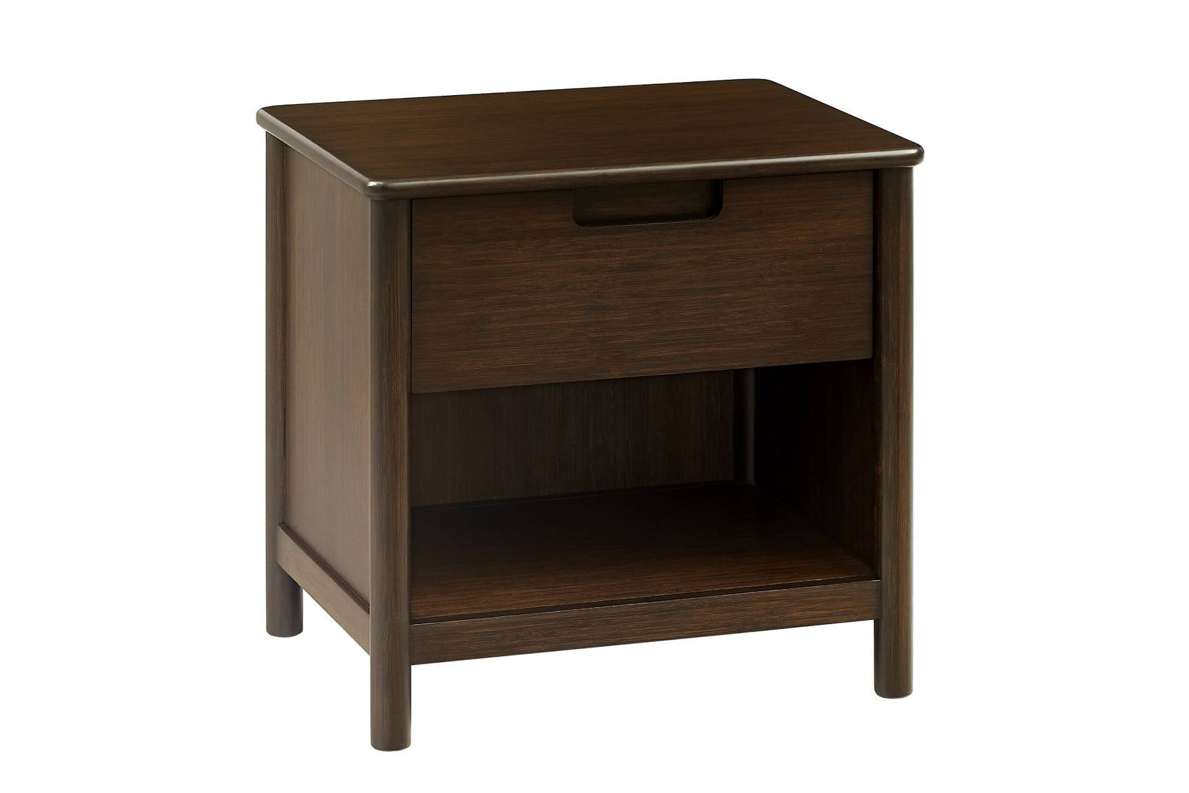 Weston Solid Moso Bamboo 1 Drawer Nightstand