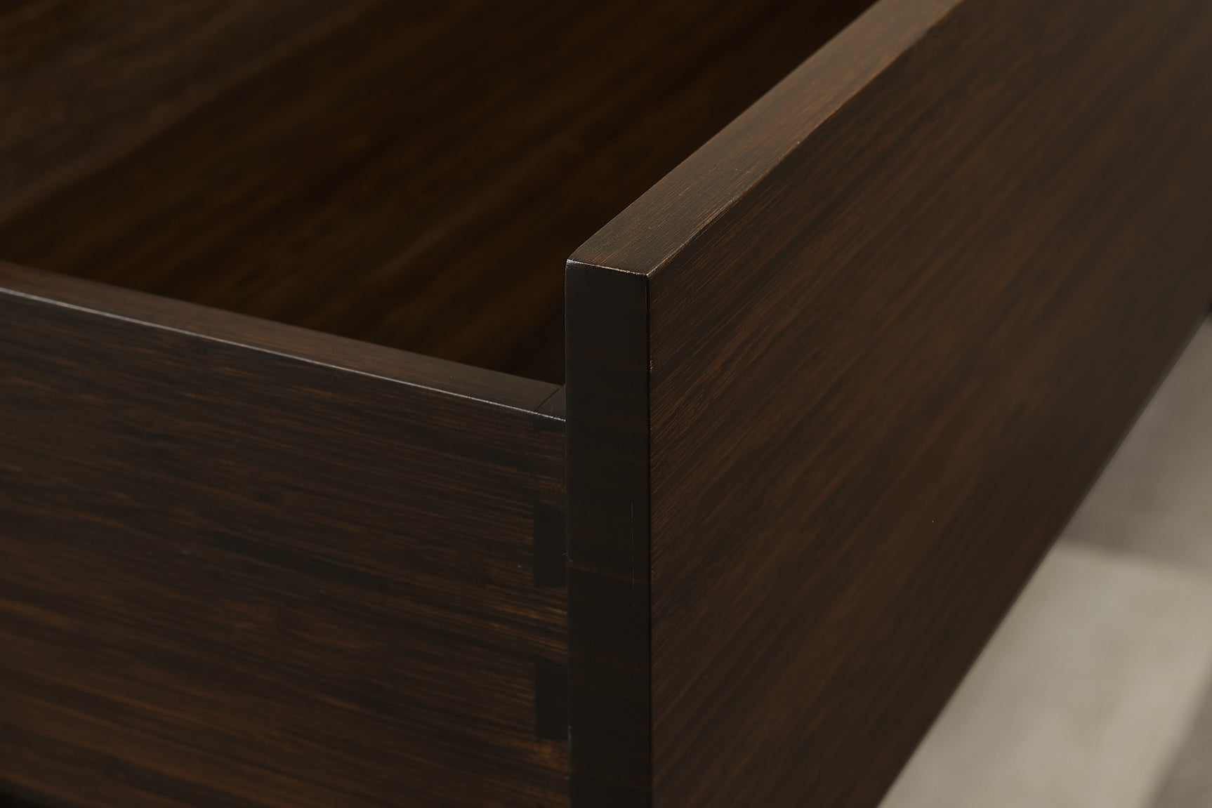 Weston Solid Moso Bamboo 1 Drawer Nightstand