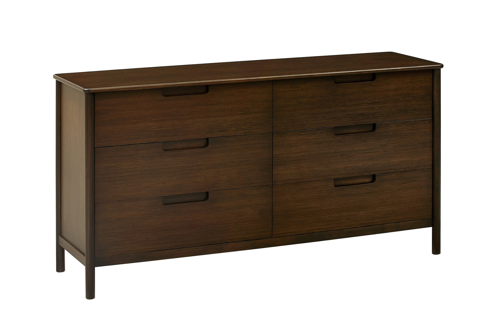 Weston Solid Moso Bamboo 4 Drawer Double Dresser