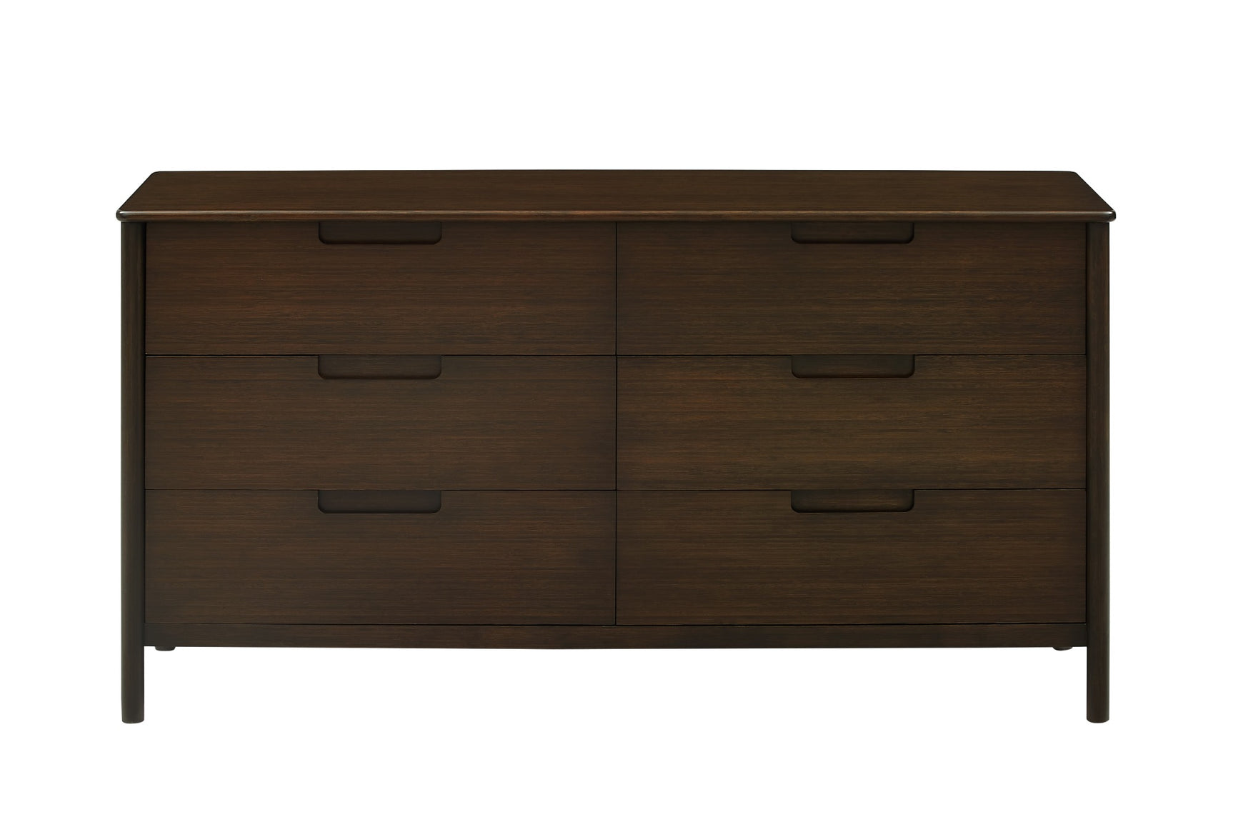 Weston Solid Moso Bamboo 4 Drawer Double Dresser