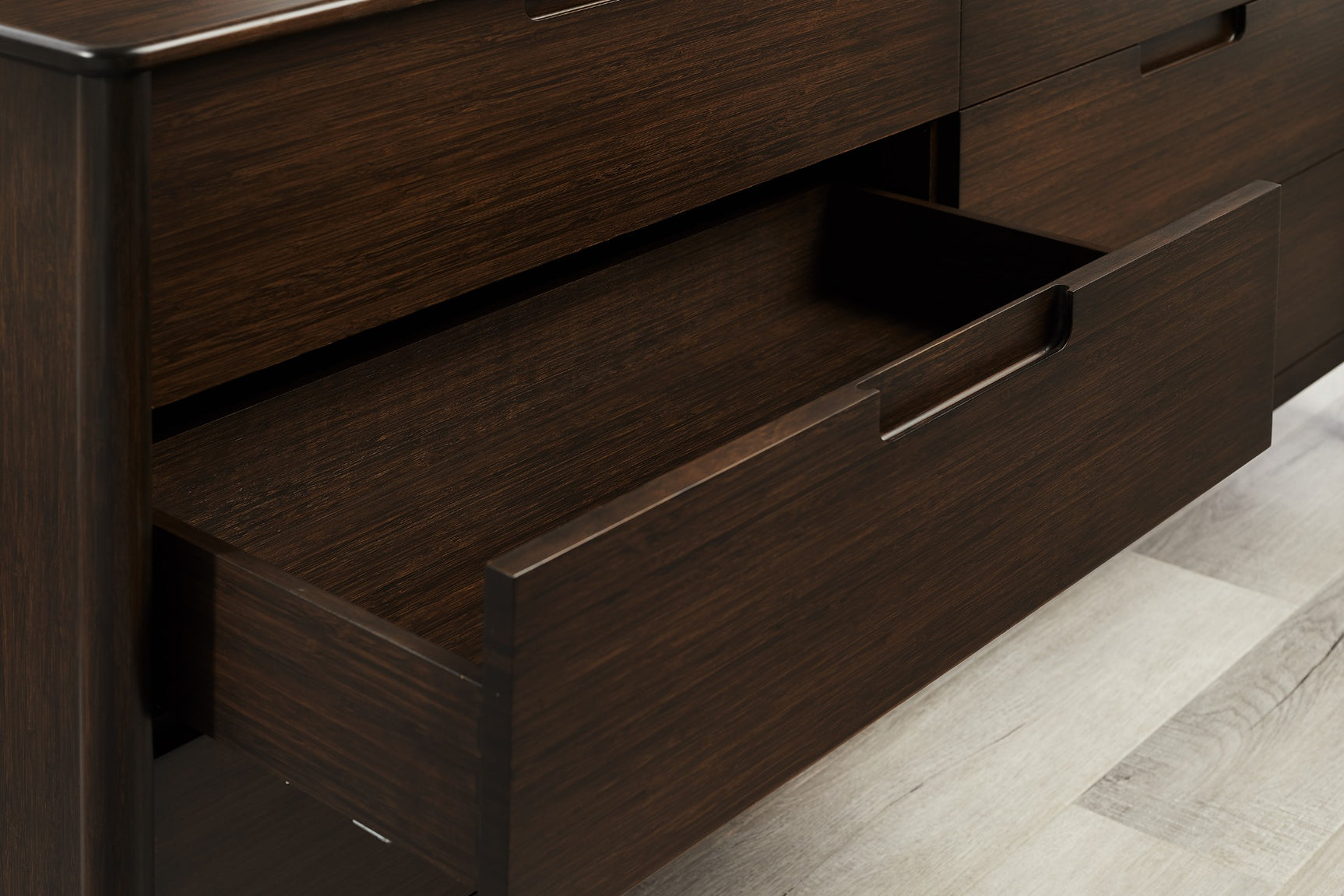 Weston Solid Moso Bamboo 4 Drawer Double Dresser