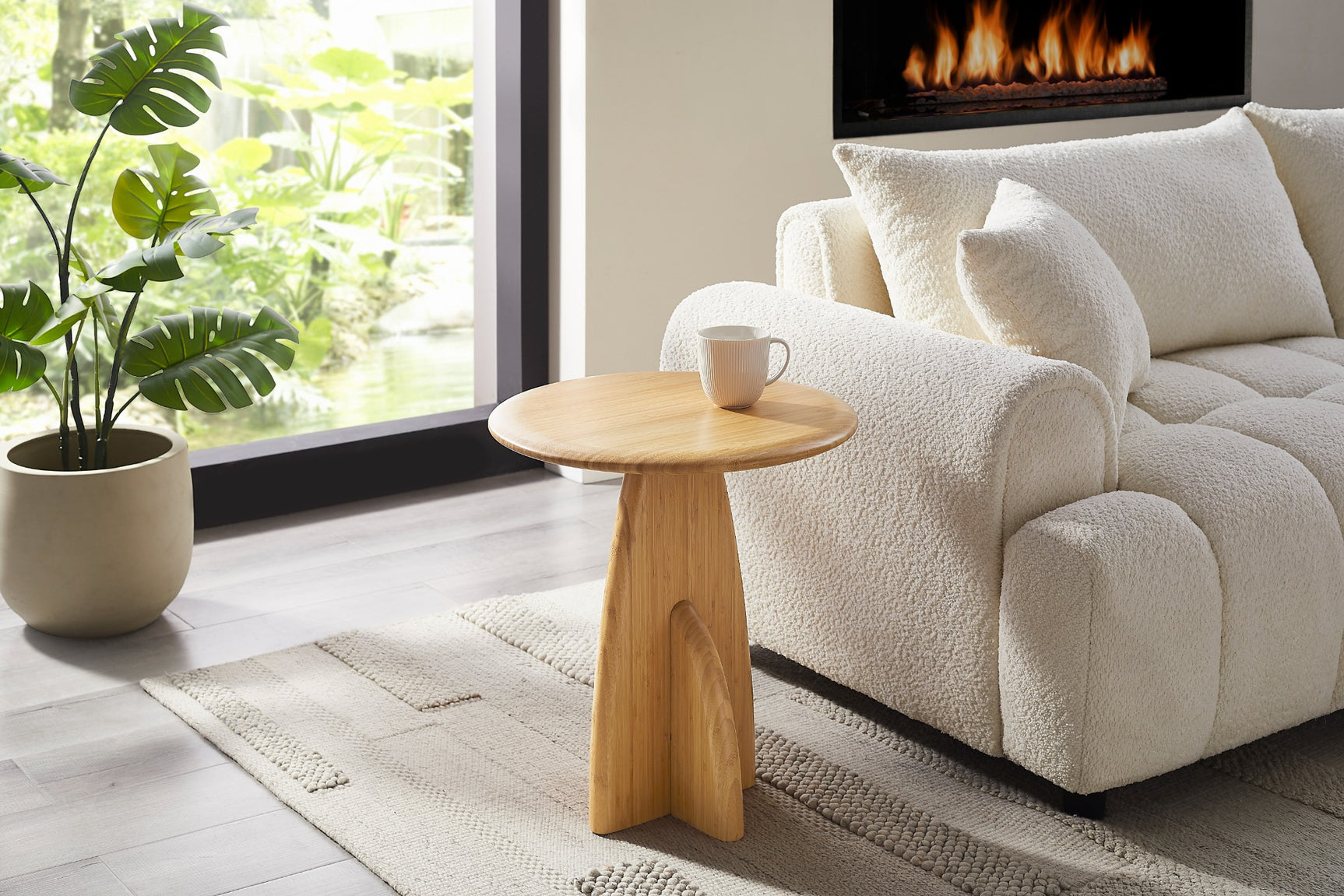 Zephyr Solid Bamboo Side Table