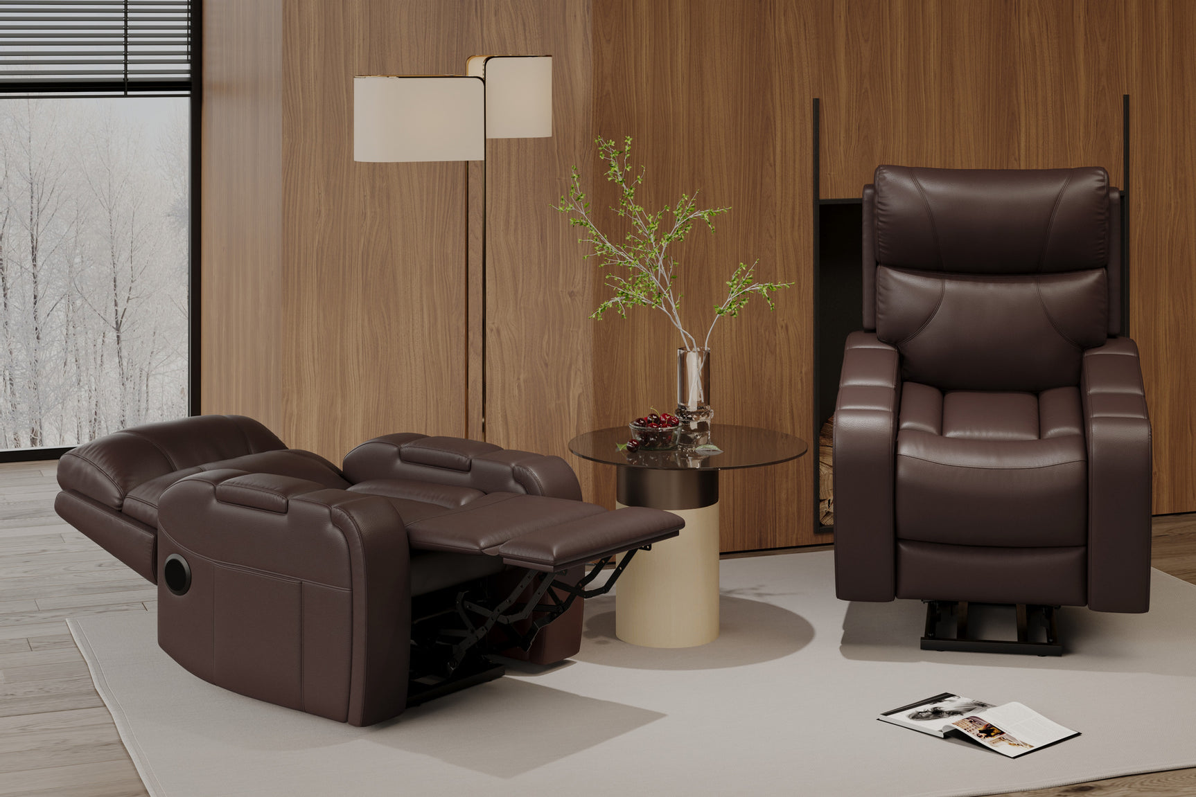 Ingrid Leather Heat & Massage & Ventilation Power Lift Recliner Chair