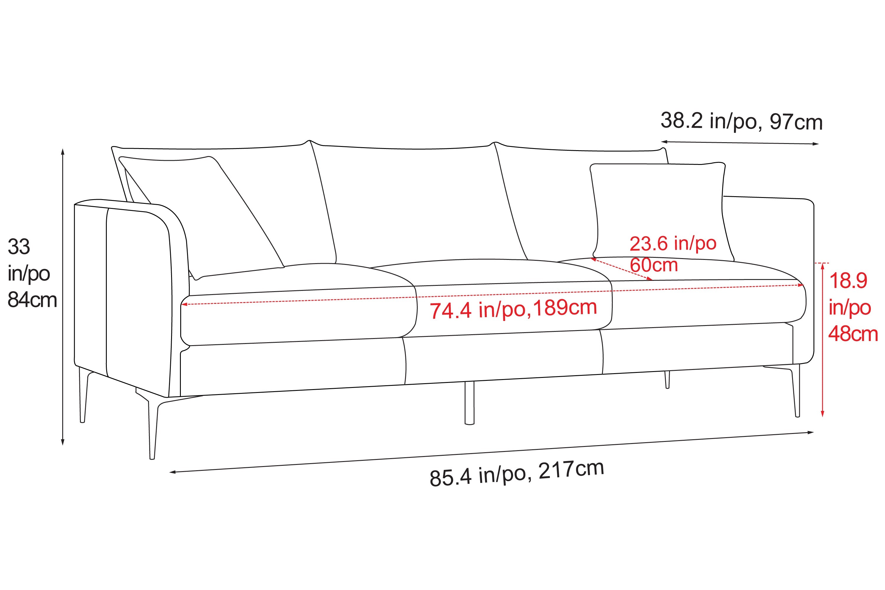 Jasper Leather Sofa