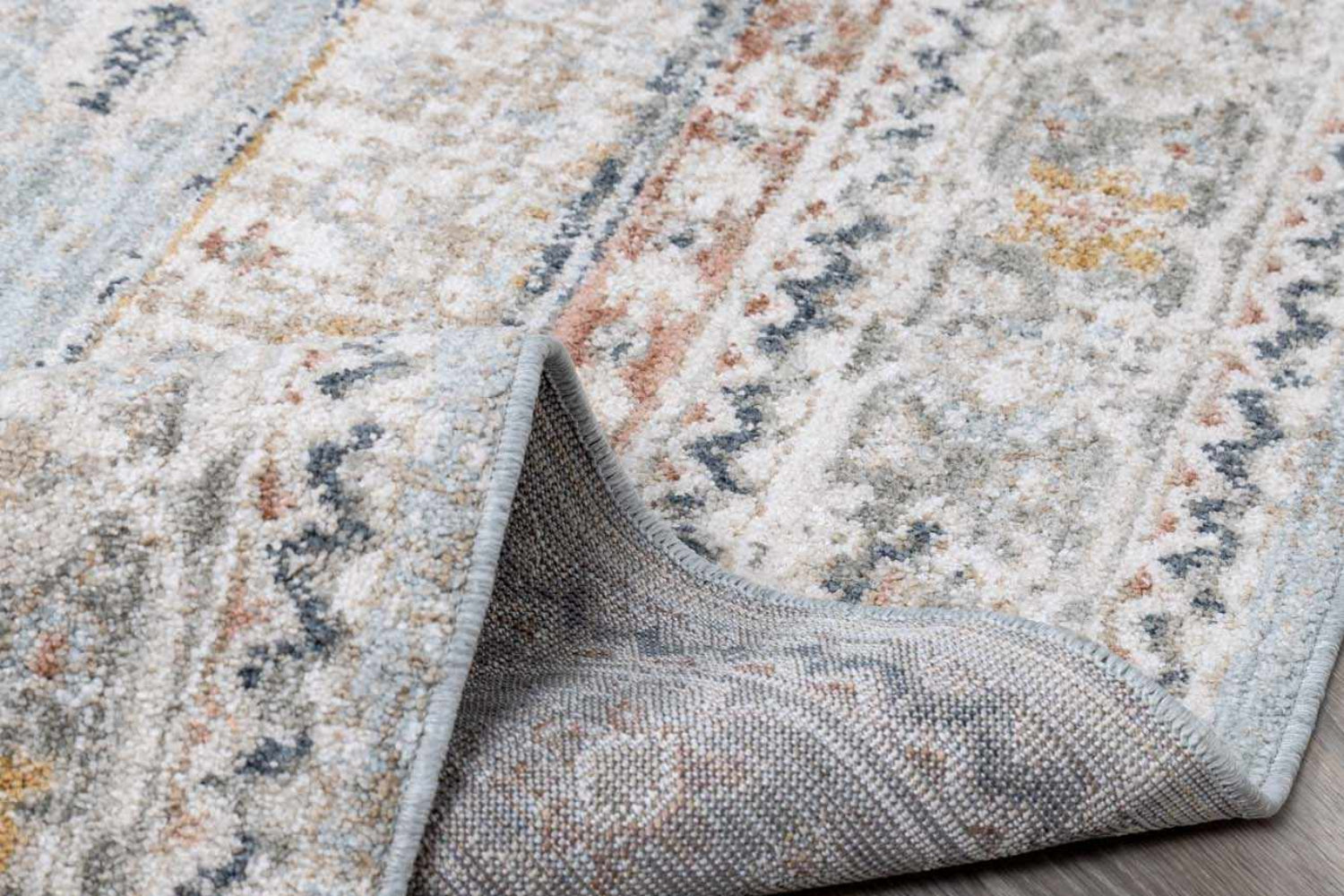 Kouta Gray Blue Area Rug