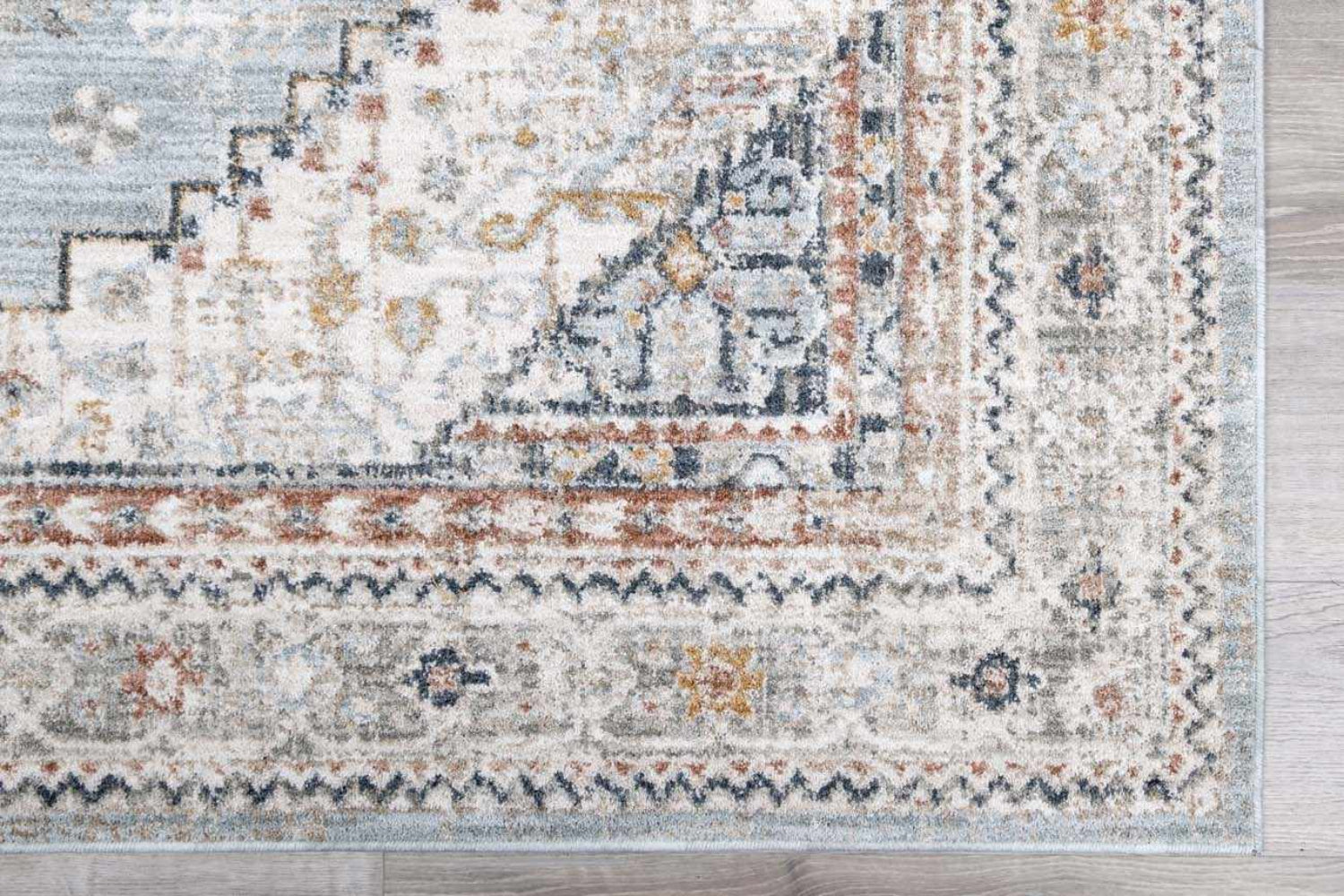 Kouta Gray Blue Area Rug