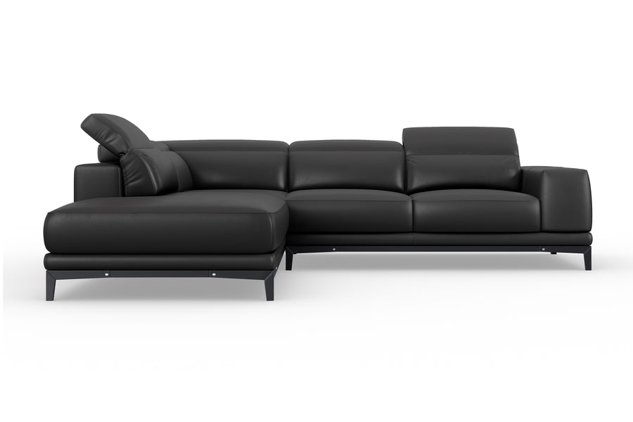 Valletta Leather Corner Sectional Sofa