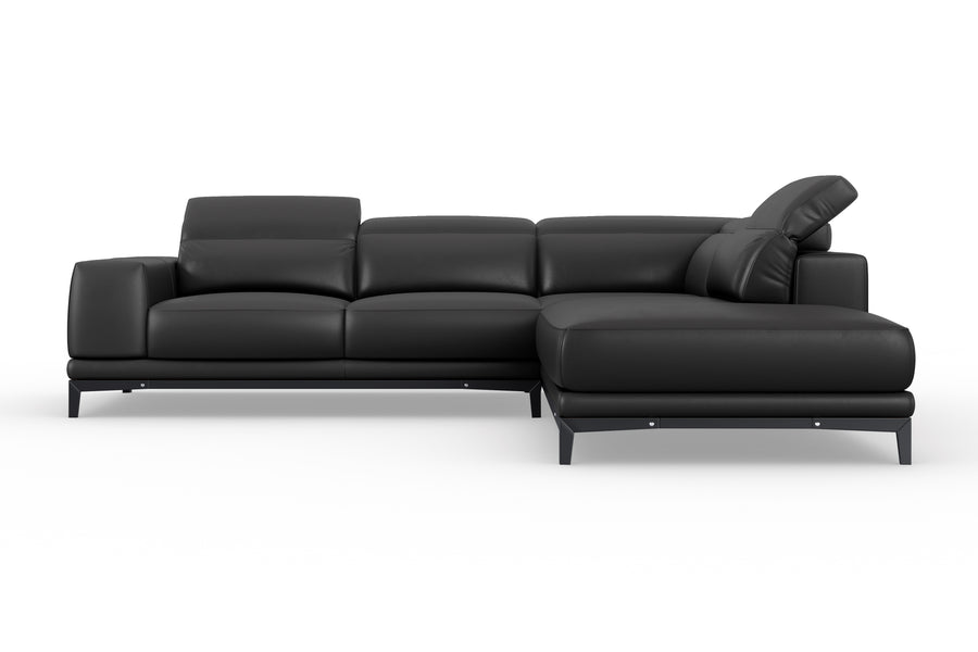 Valletta Leather Corner Sectional Sofa