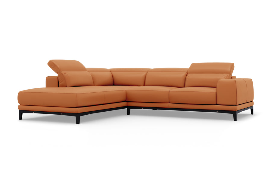 Valletta Leather Corner Sectional Sofa