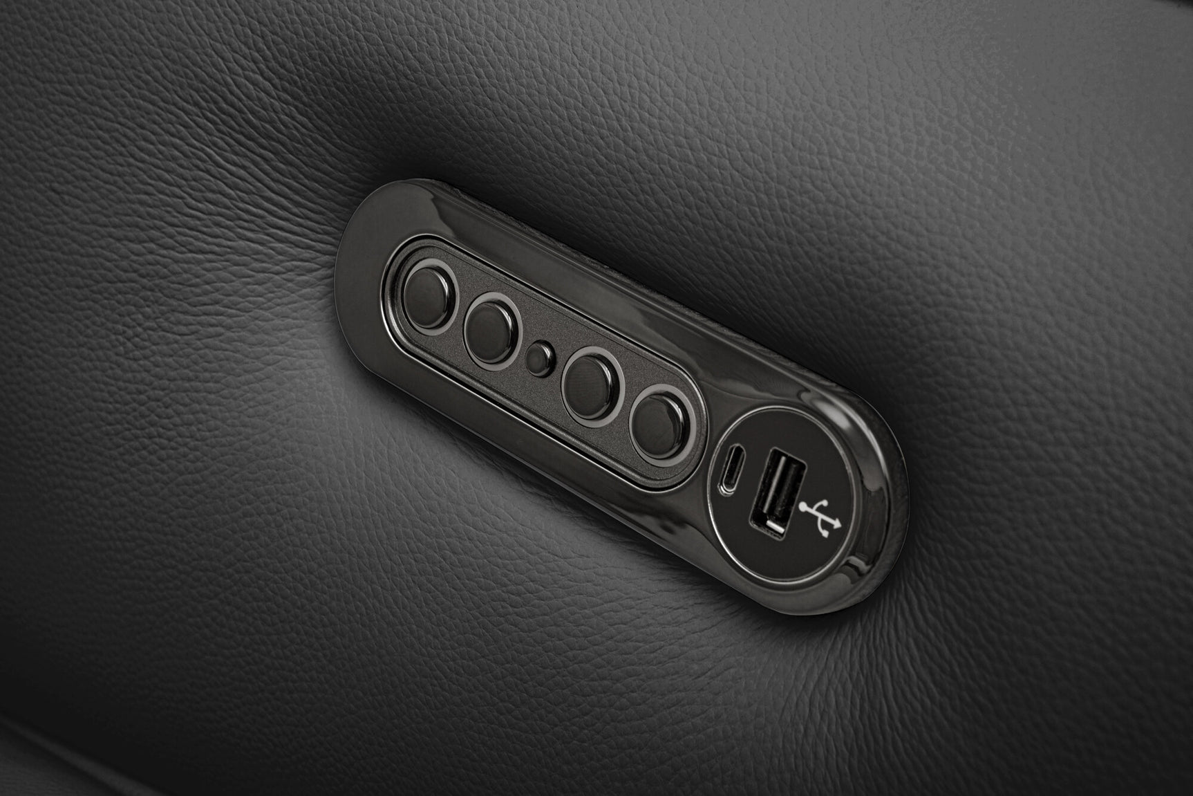 Lesley Leather Dual Recliner Sofa with Console