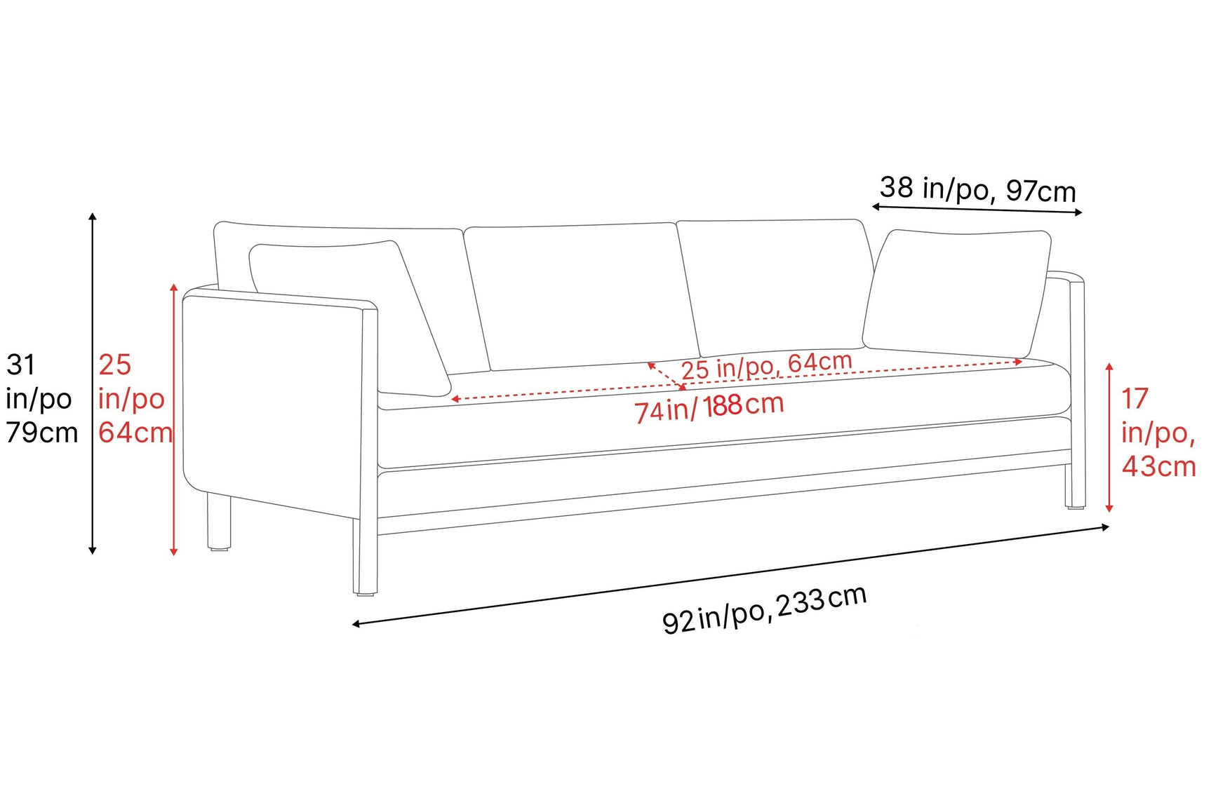 Matera Leather Sofa