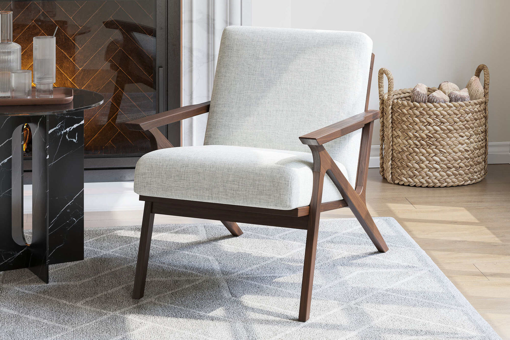 Mia Fabric Accent Chair