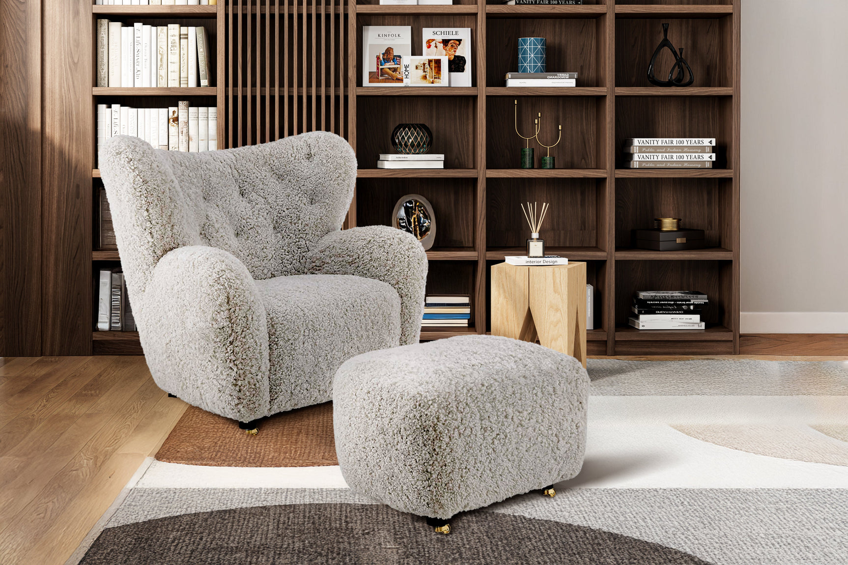 Misty Genuine Sheepskin Accent Chair