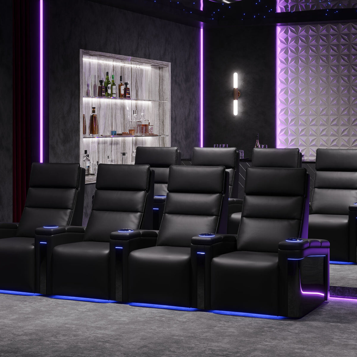 Ultimate Comfort & Style Redefined: Monza Theater Chairs R5