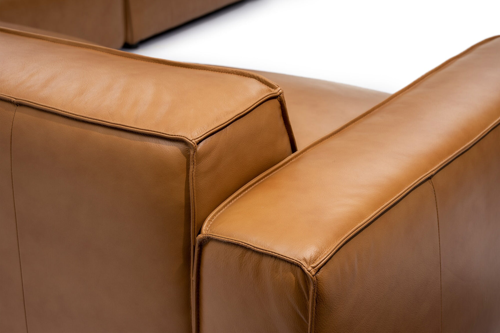 Nathan Leather Modular Sectional Sofa