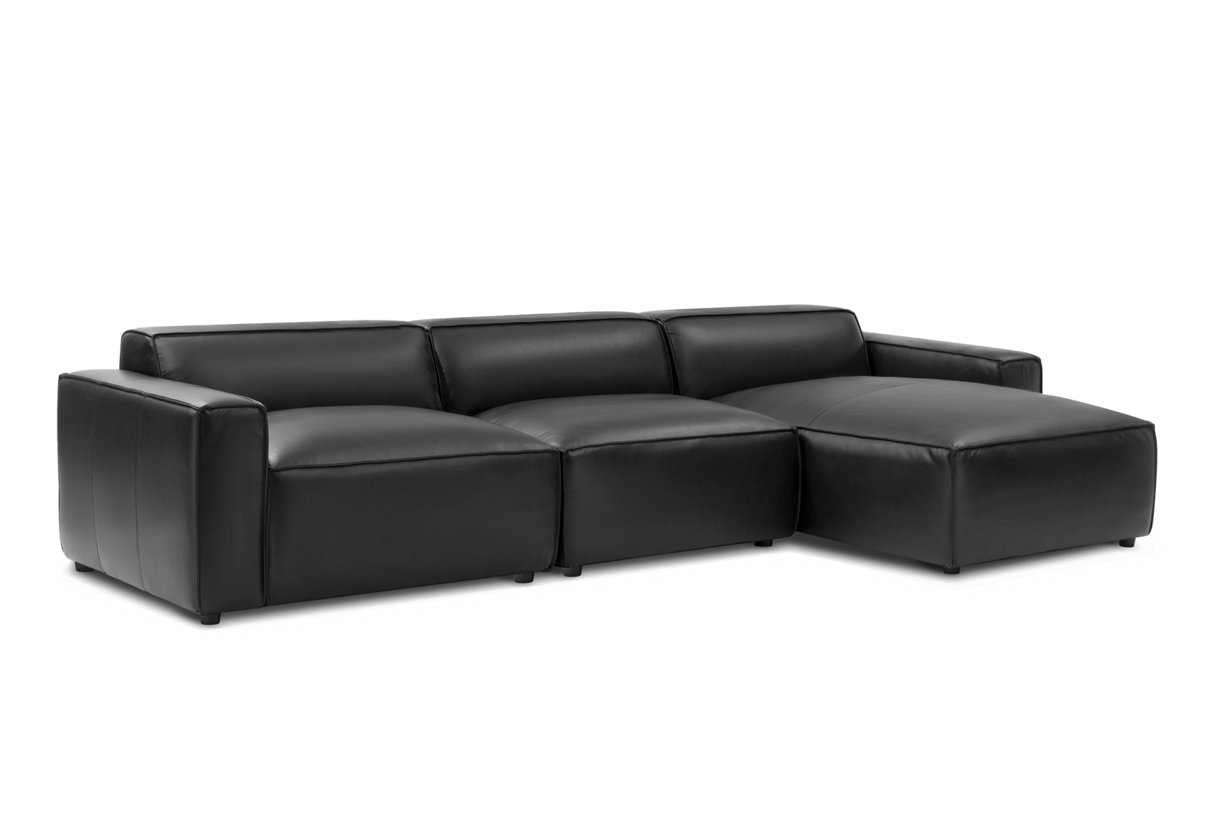 Nathan Leather Modular Sectional Sofa