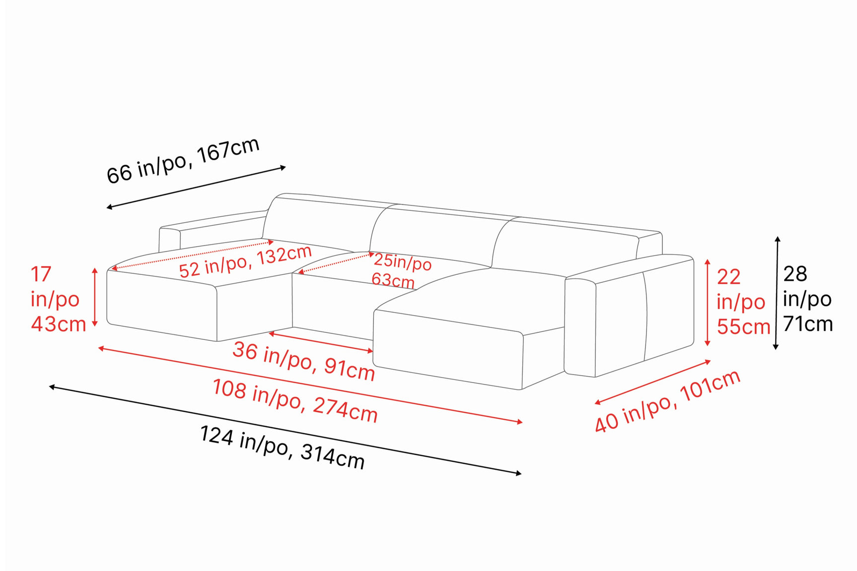 Nathan Leather Modular Sectional Sofa