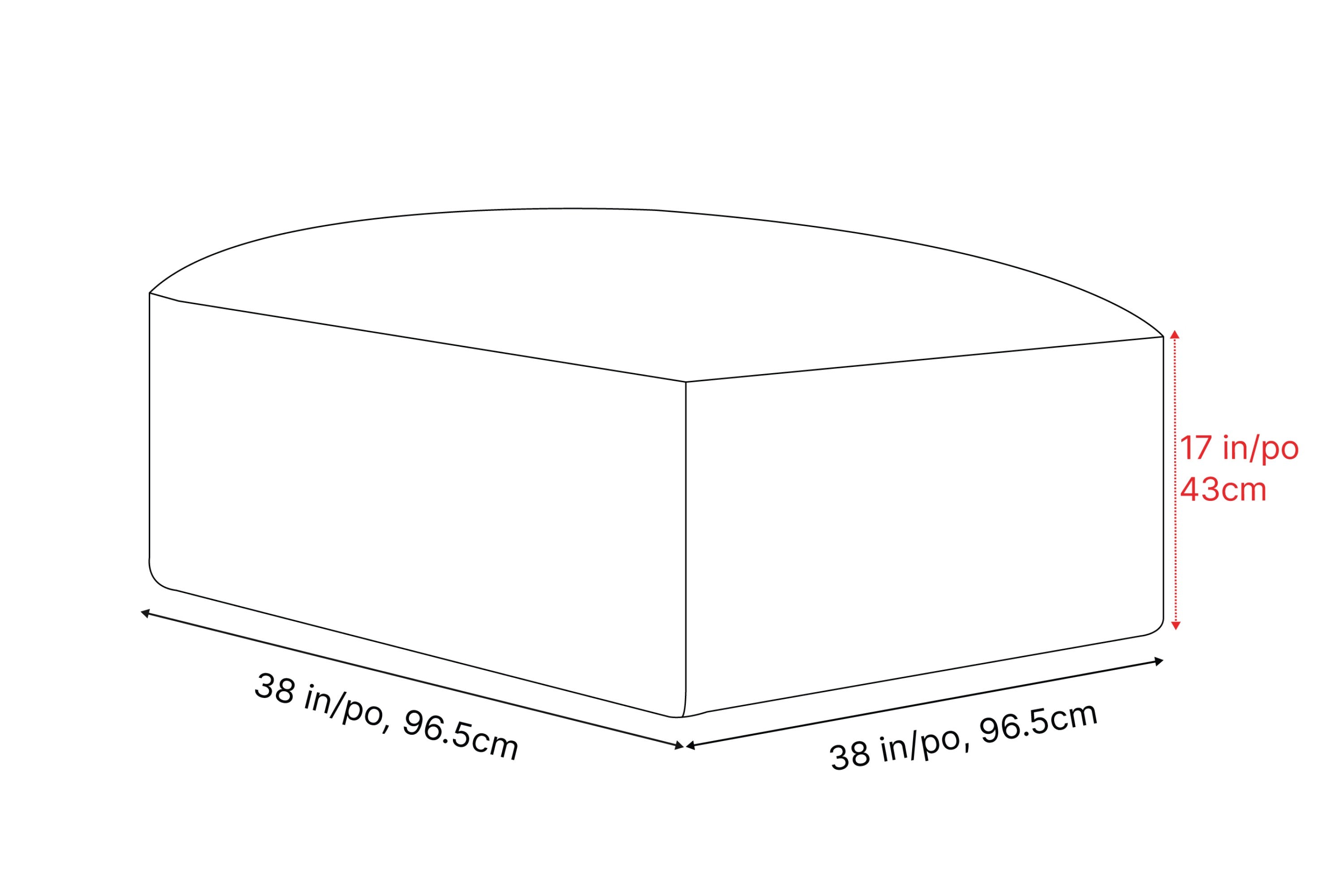 Nathan Leather Ottoman