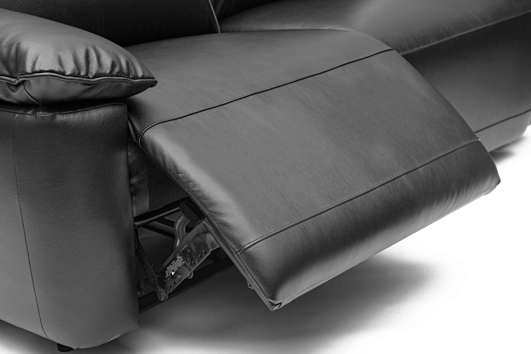 Nero Leather Dual Recliner Loveseat Sofa