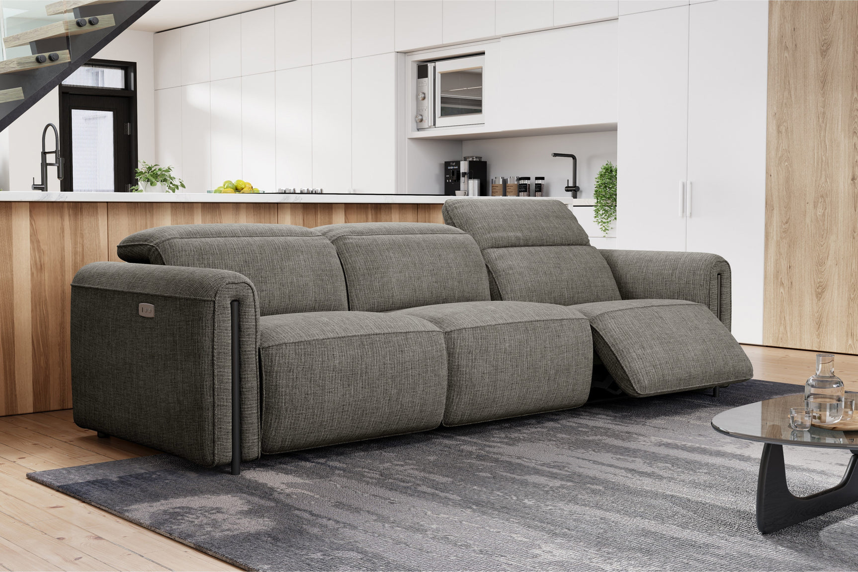 Octavia Fabric Dual Reclining Cloud Sofa