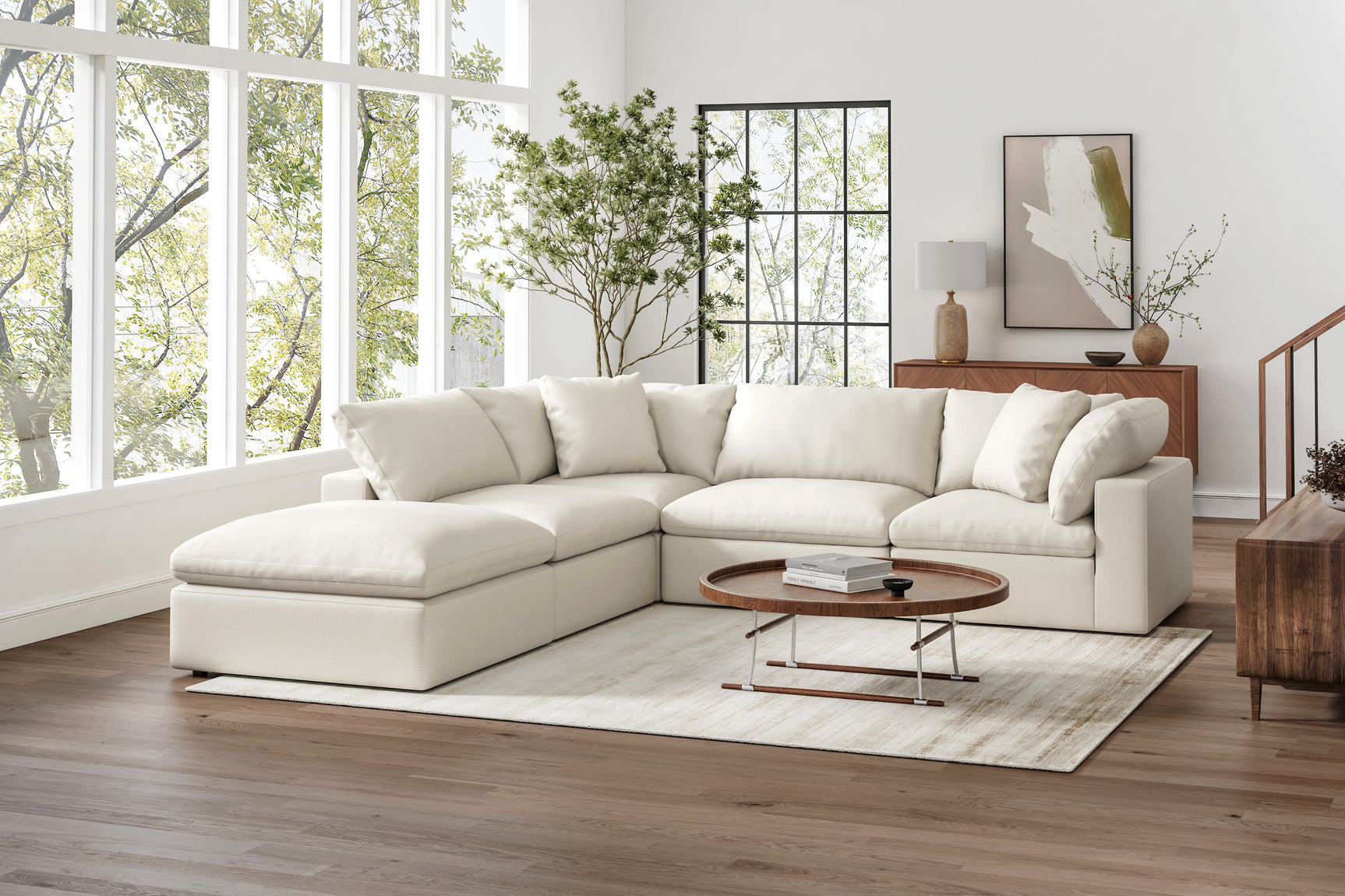 Ophelia Fabric Modular Sectional Sofa