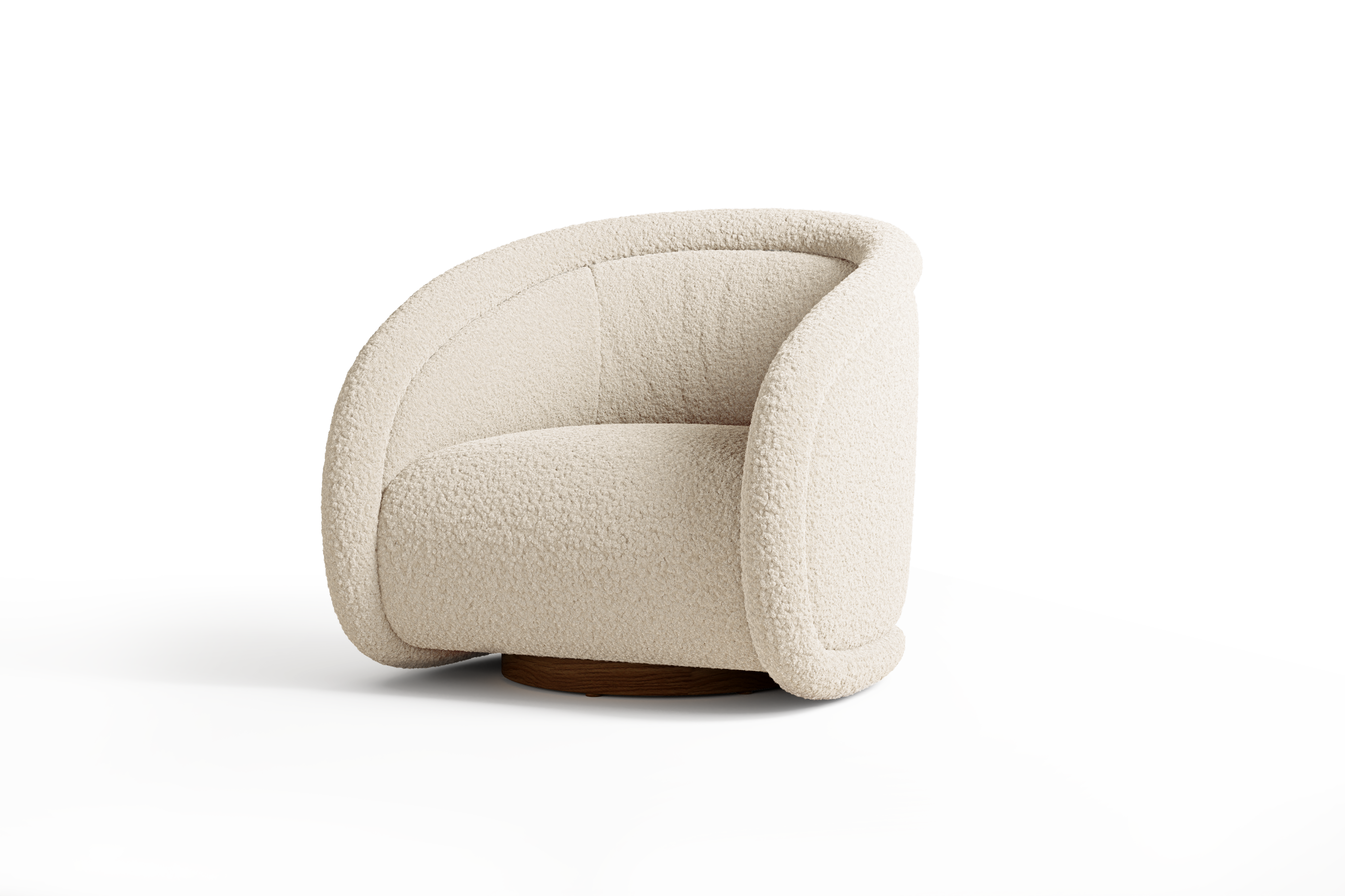 Violet Fabric Swivel Chair