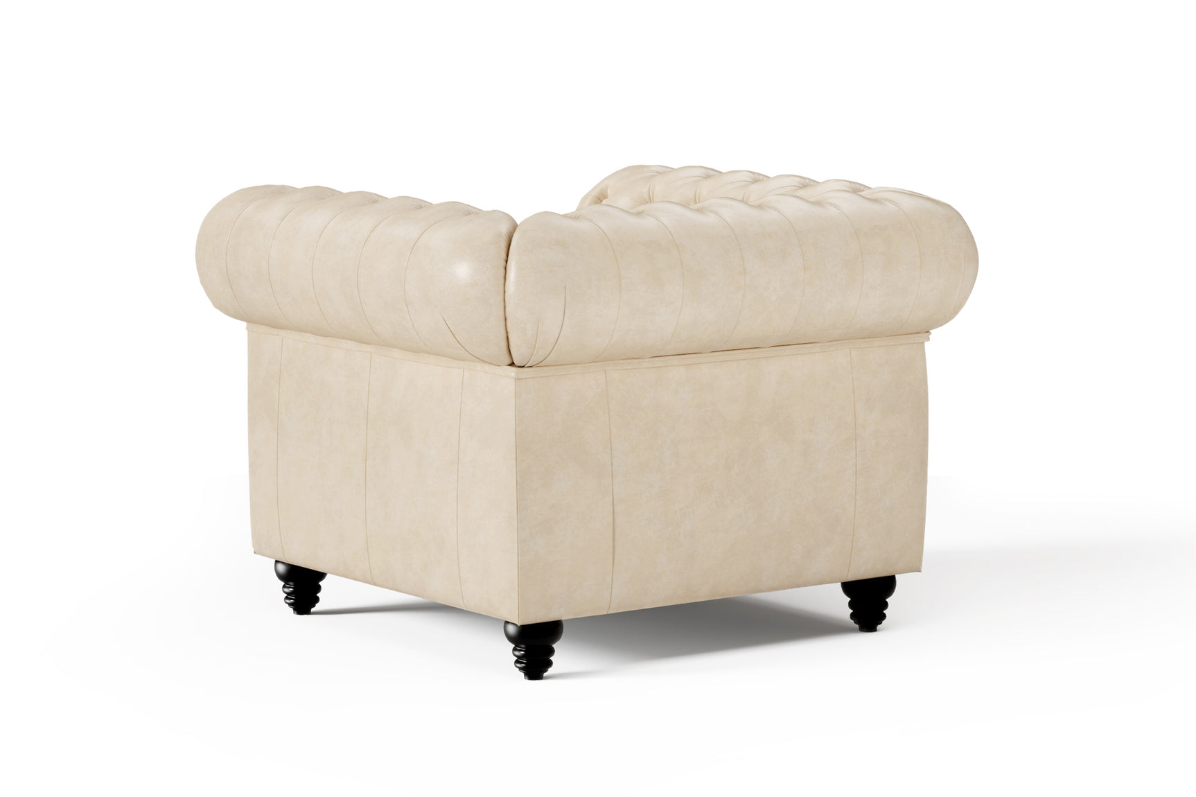 Parma Leather Chesterfield Accent Chair
