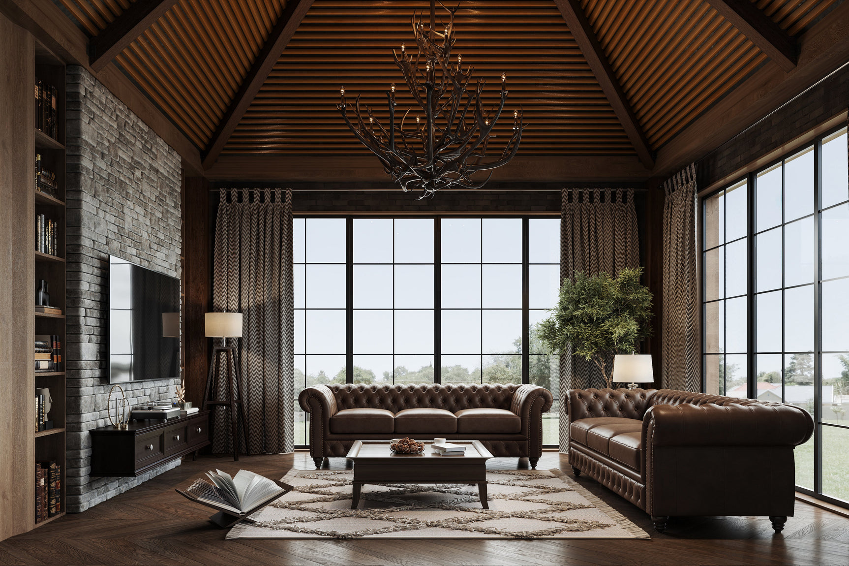 Parma Leather Chesterfield Sofa