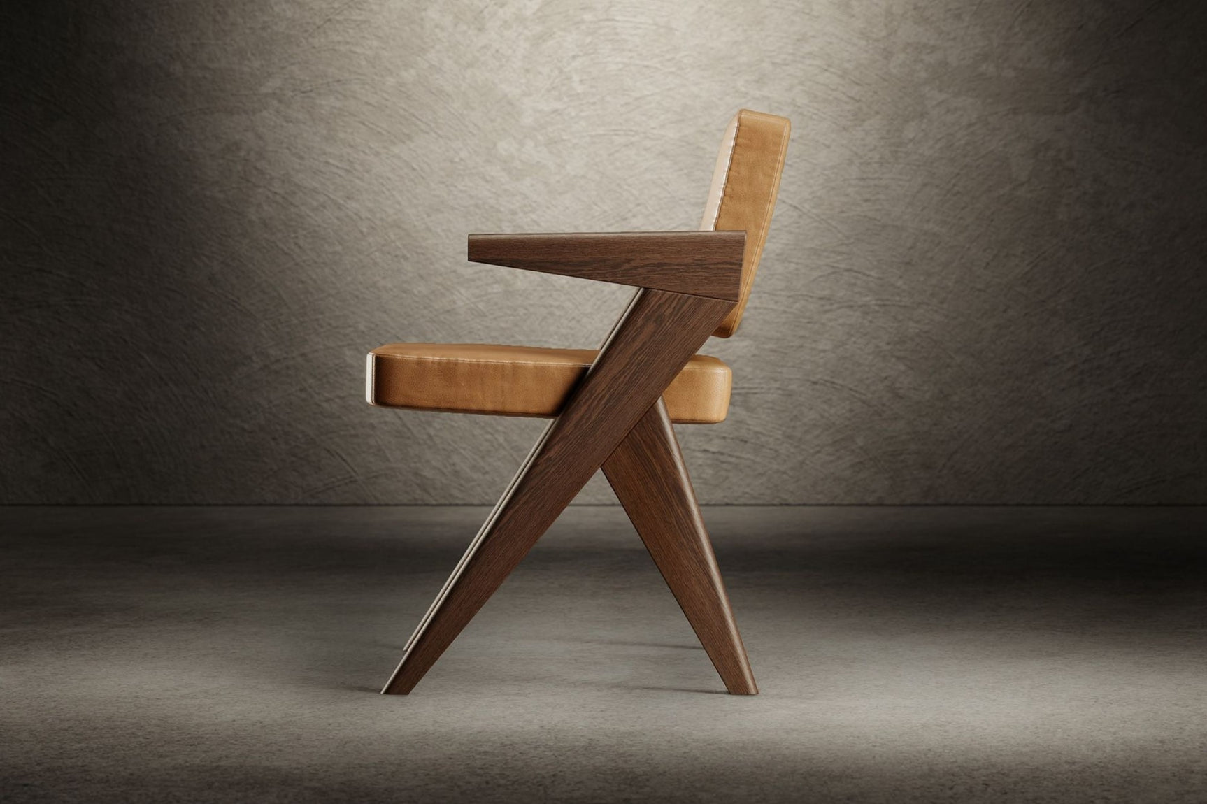 Pierre Jeanneret Leather Dining Chair