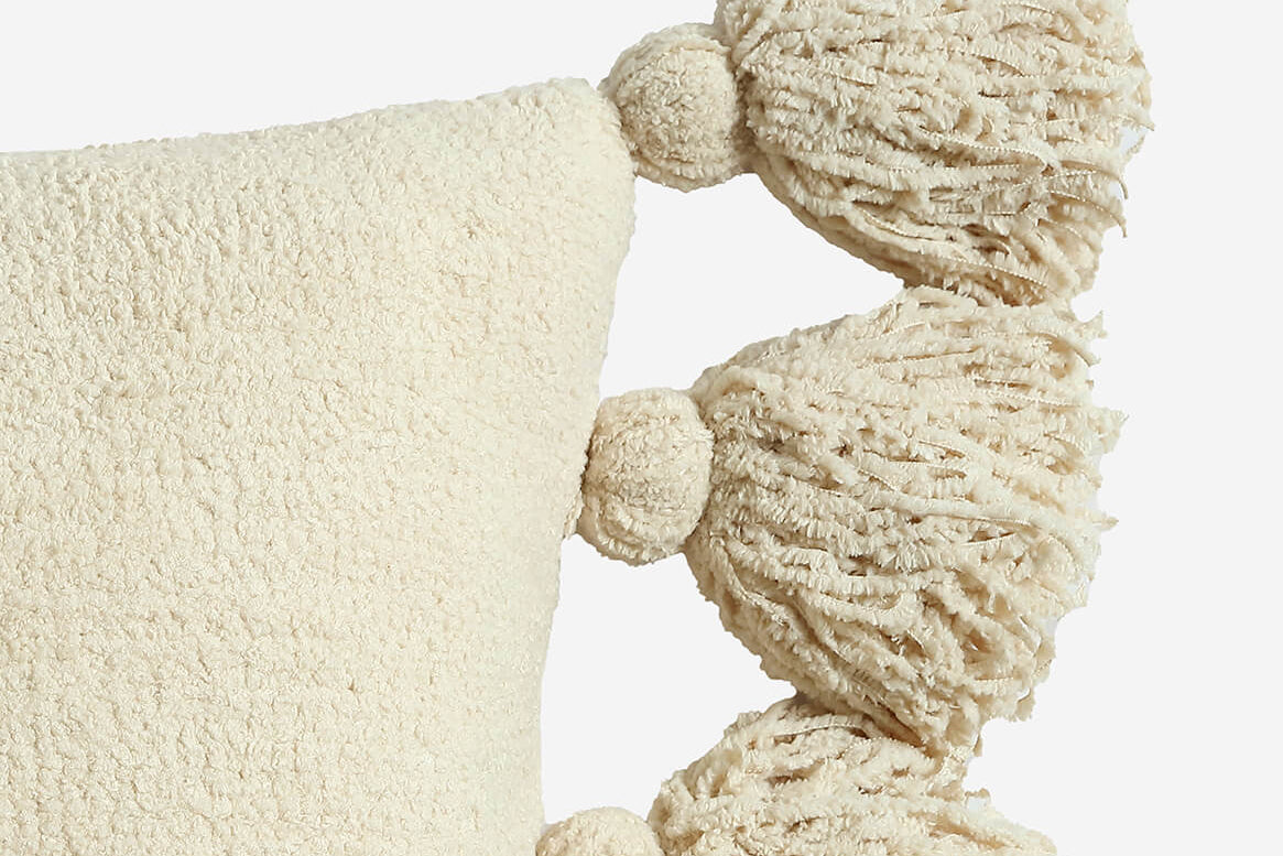 Pom Pom Throw Pillow