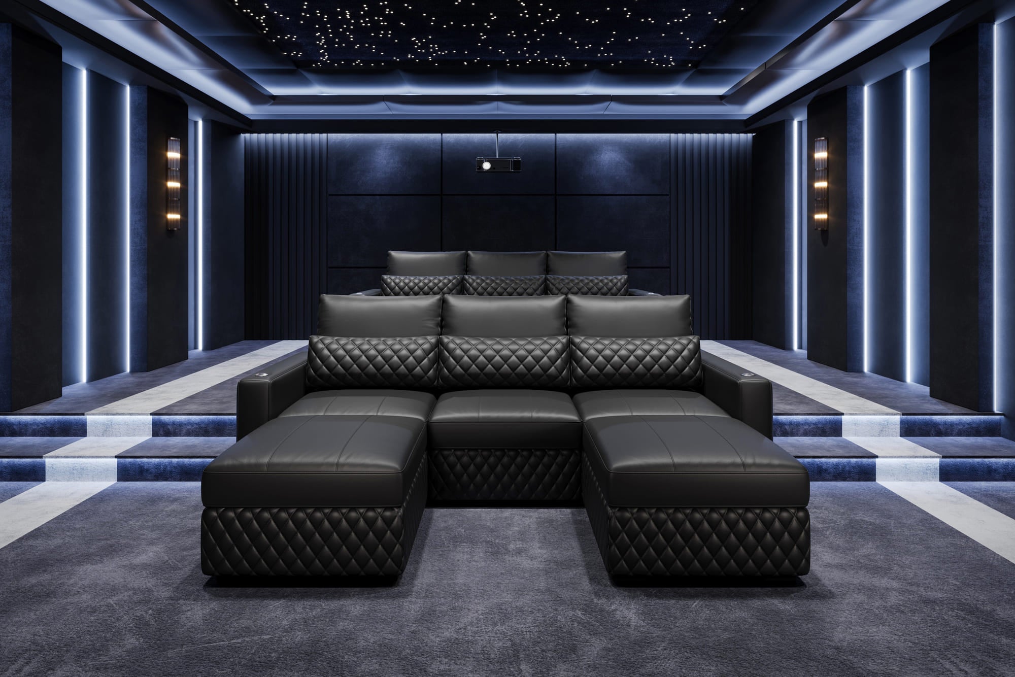 Pisa Leather Lounge Sectional