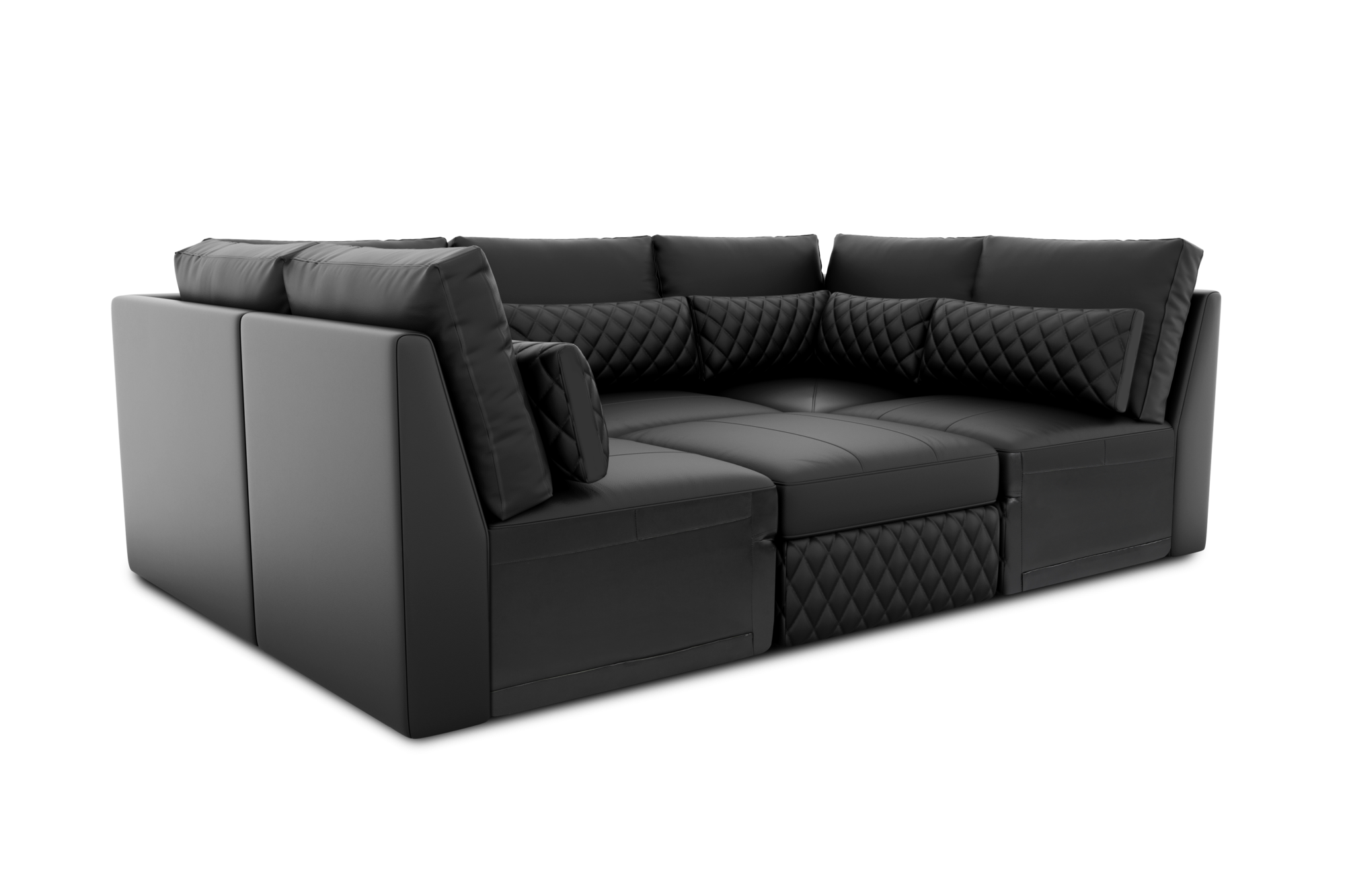 Pisa Ultimate Leather Lounge Sectional