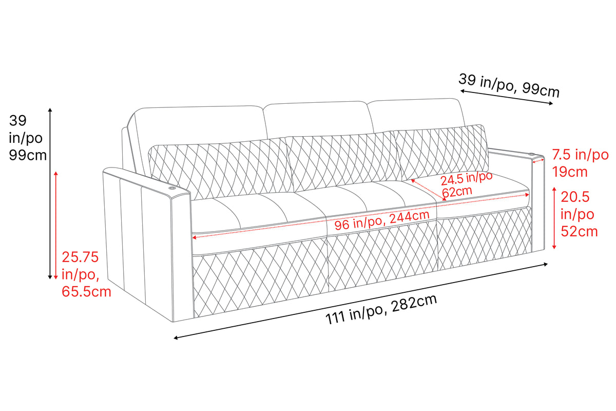 Valencia Pisa Ultimate Nappa 20000 Leather Lounge Sectional Sofa, Thre