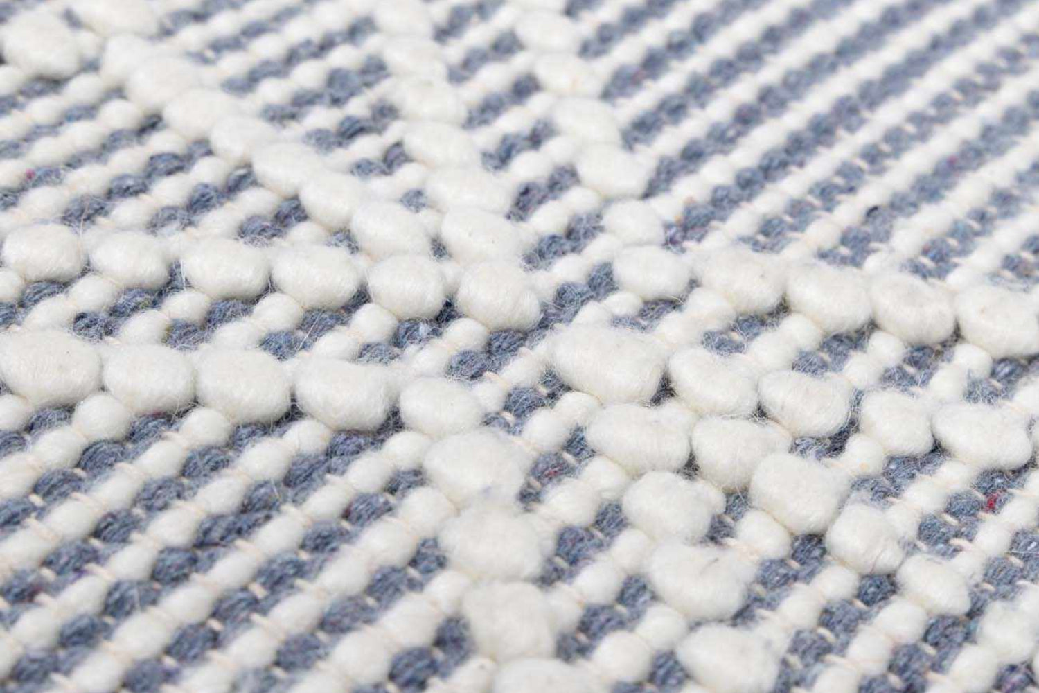 Ramsbury Denim Blue Wool Rug