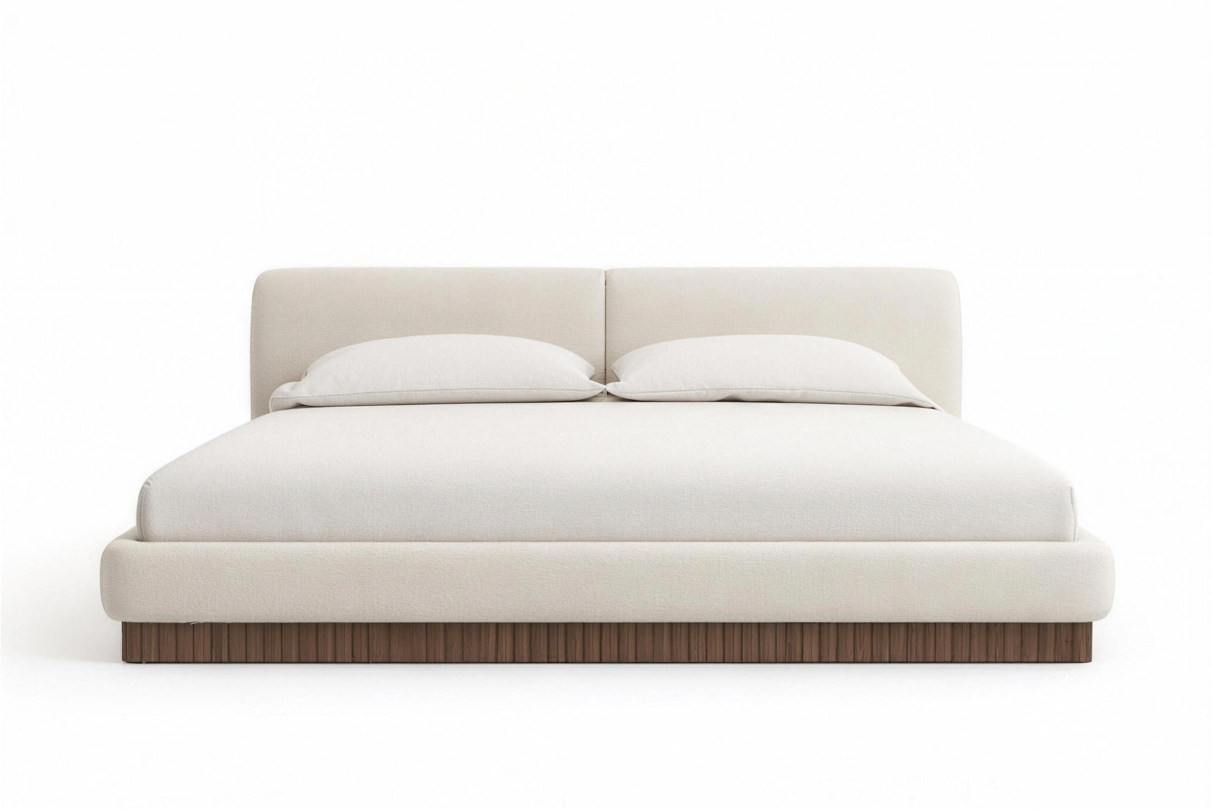 Rhythm Fabric Upholstered Bed Frame