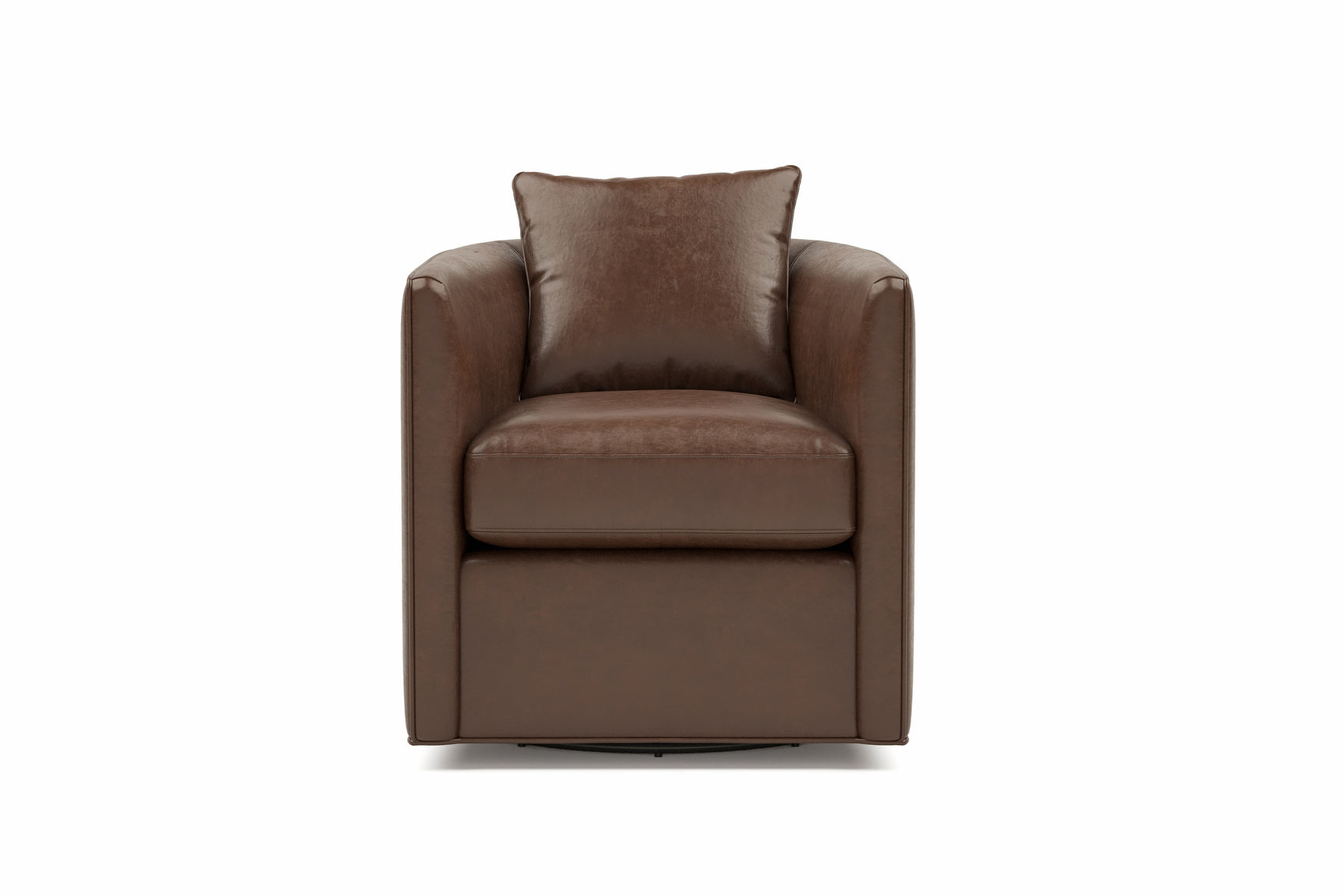 Riley Leather Swivel Chair