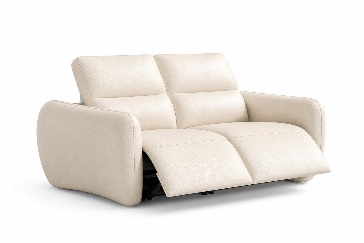 Savona Leather Cuddler Recliner Sofa | Italian Nappa 11000 Top-Grain Leather | Power Headrests | Zero-Gravity Recline