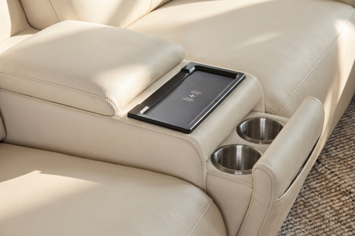 Savona Leather Cuddler Recliner Sofa | Italian Nappa 11000 Top-Grain Leather | Power Headrests | Zero-Gravity Recline