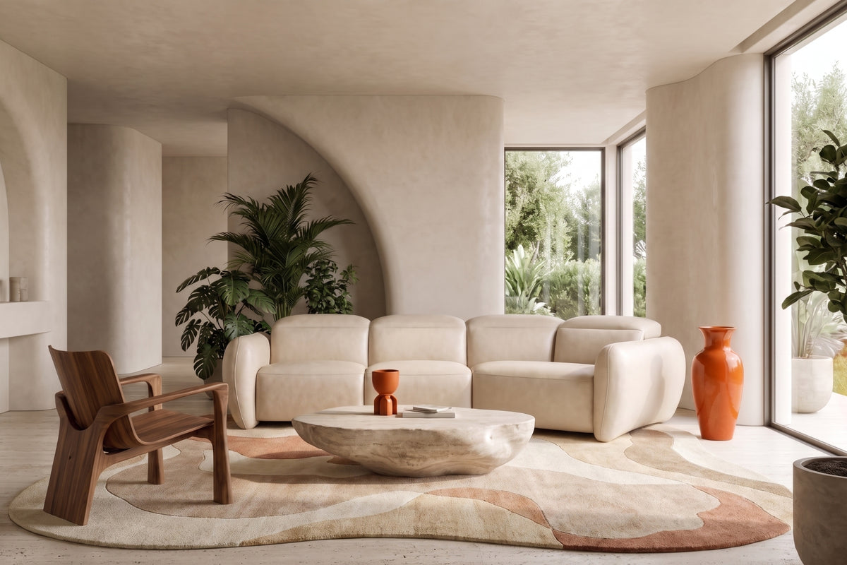 Savona Leather Cuddler Recliner Sofa | Italian Nappa 11000 Top-Grain Leather | Power Headrests | Zero-Gravity Recline