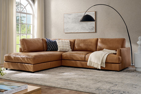 Serena Leather Sectional Sofa