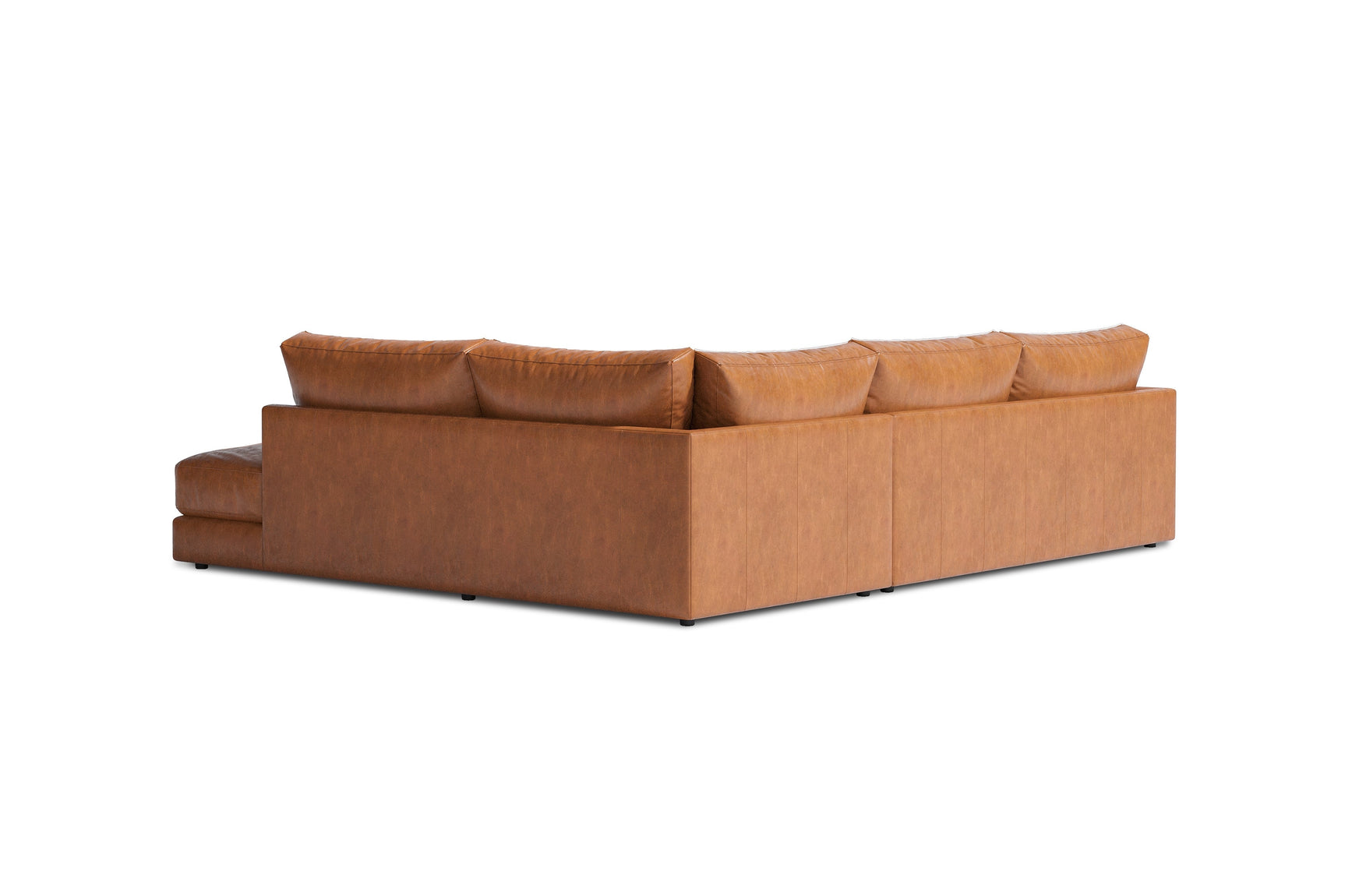 Serena Leather Sectional Sofa