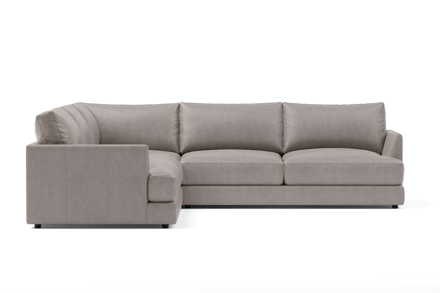 Serena Leather Corner Sectional Sofa