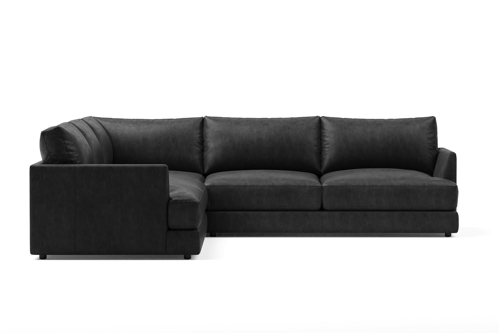 Serena Leather Corner Sectional Sofa