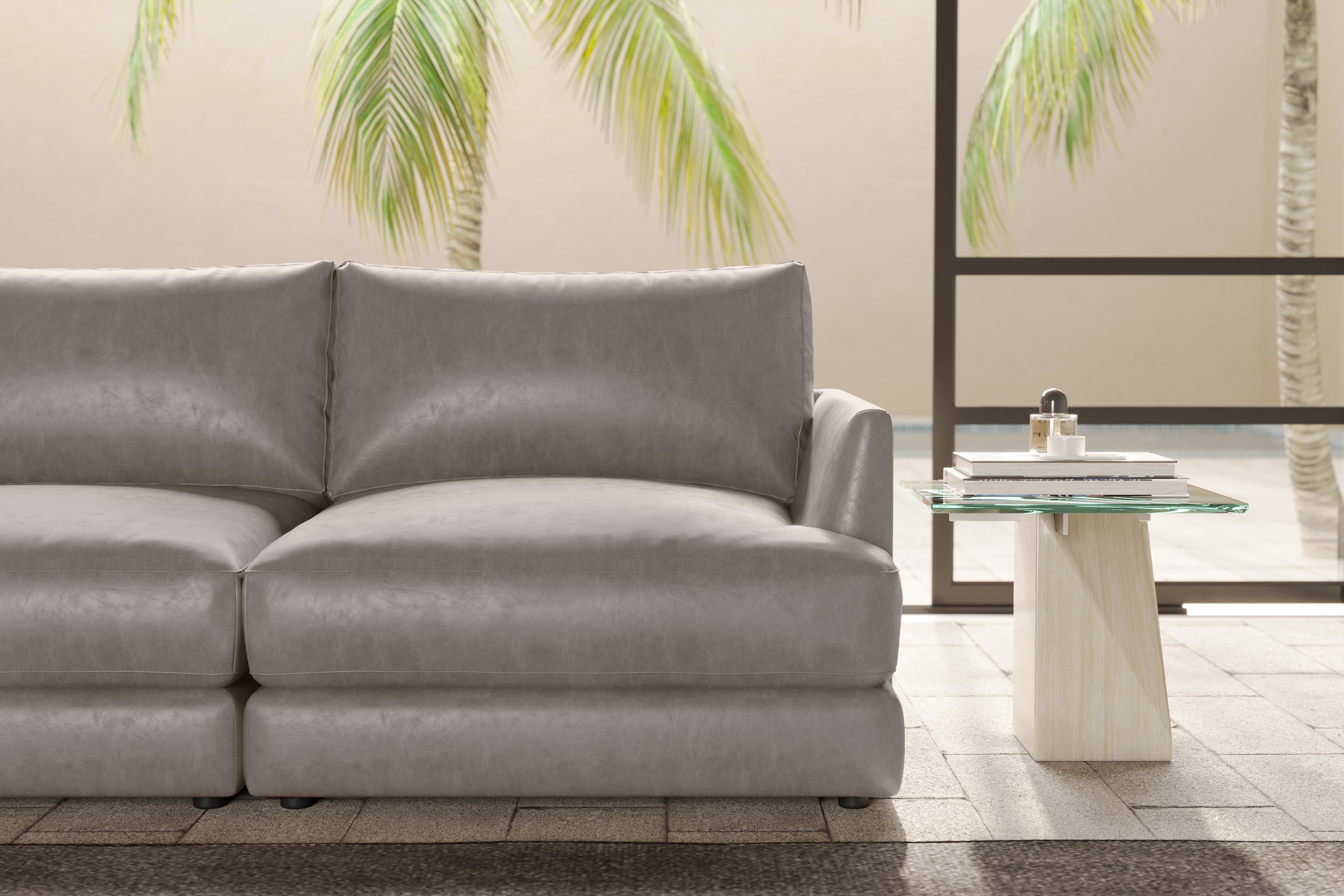 Serena Leather Sofa