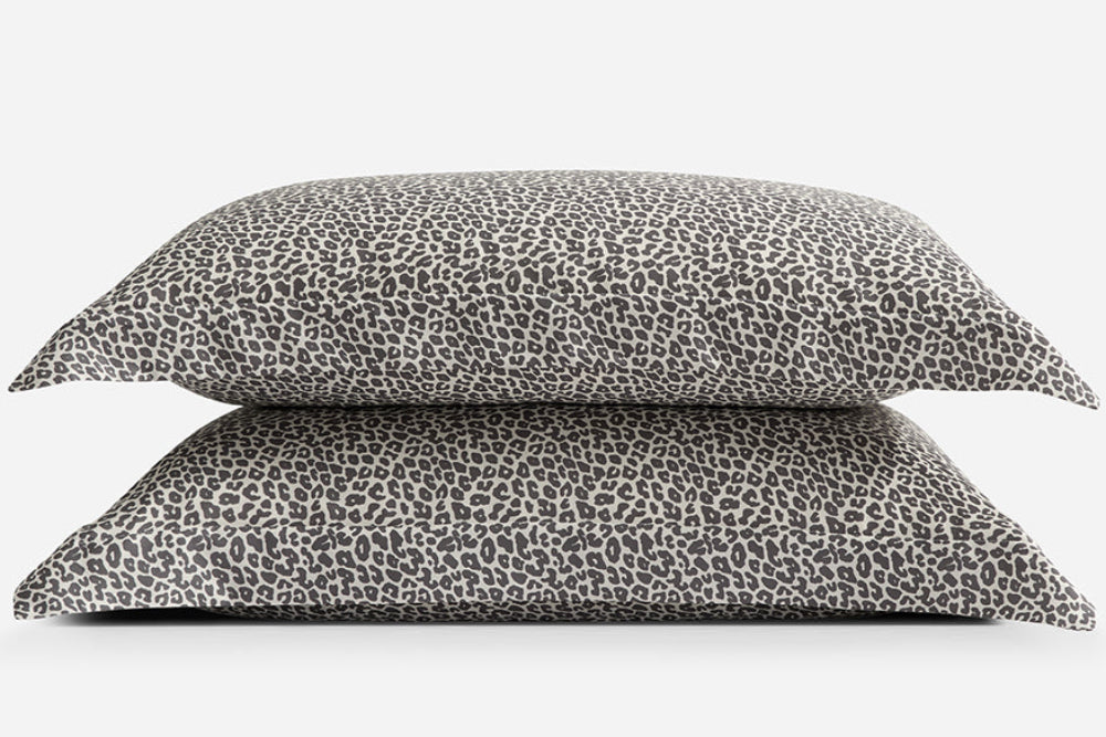Silky Lyocell Leopard Print Sham Set | Last Chance